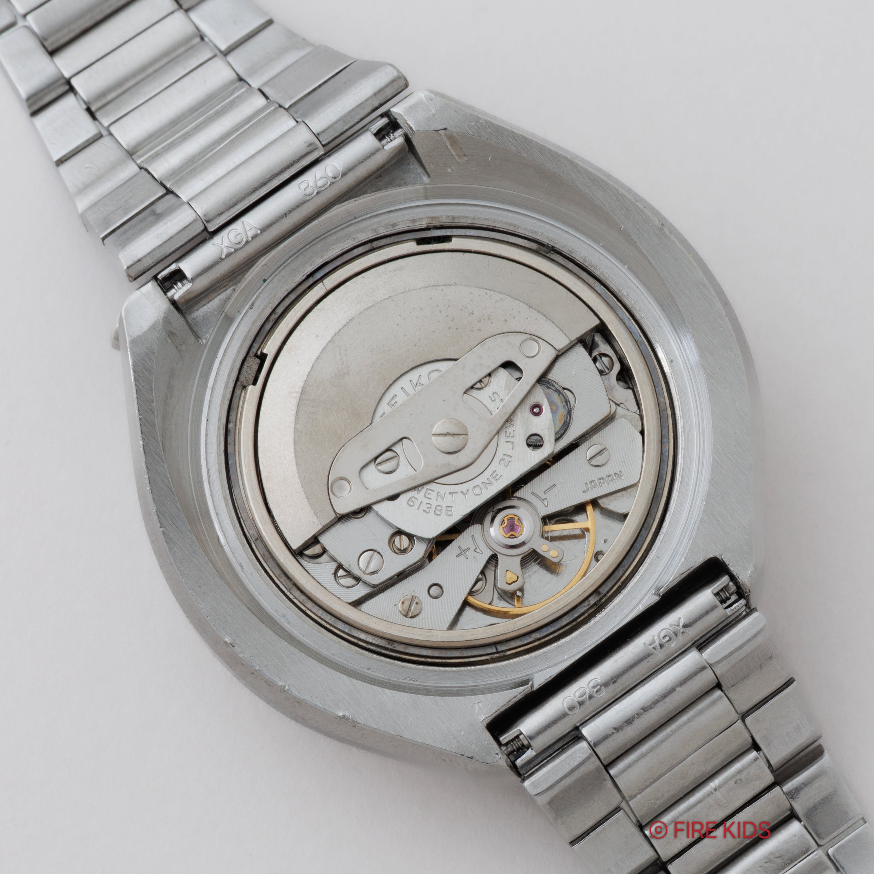 セイコー 1976年製 茶馬 Ref.6138-0040 5スポーツ スピードタイマー 純正ステンレスブレス