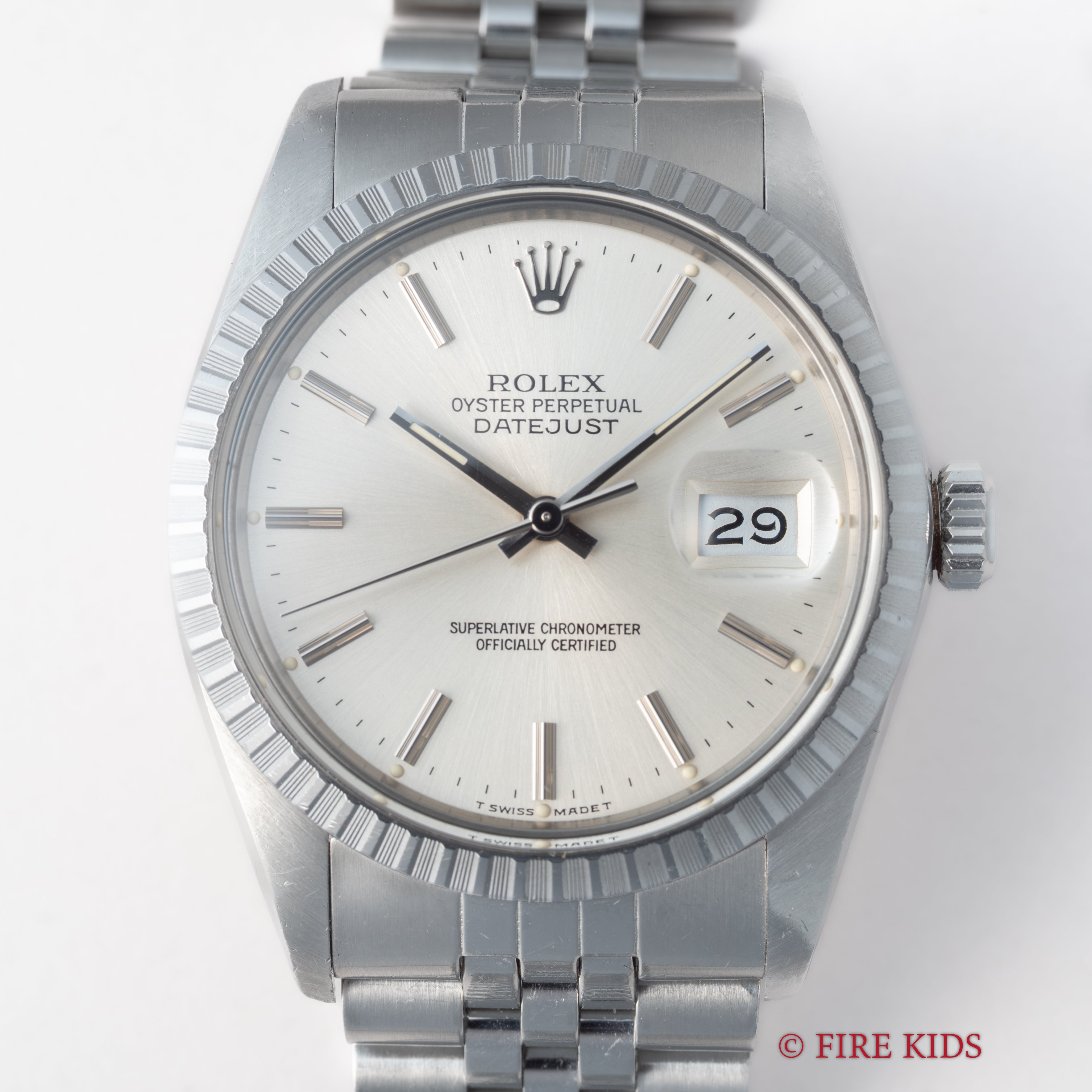 ロレックス デイトジャスト 1987~1988年製 Ref.16030 シルバーダイヤル 箱、ギャラ、タグ、冊子付き