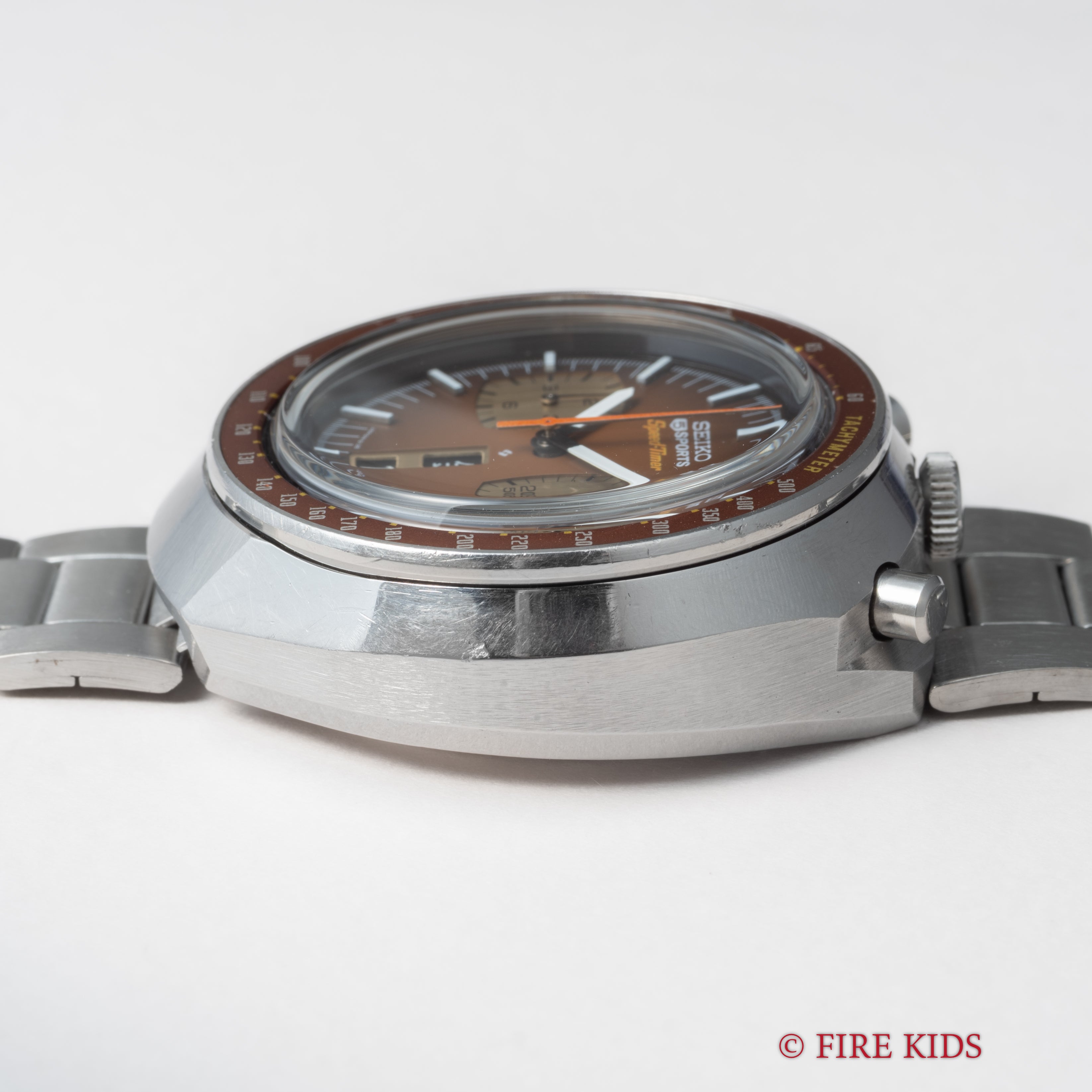 セイコー 1976年製 茶馬 Ref.6138-0040 5スポーツ スピードタイマー 純正ステンレスブレス