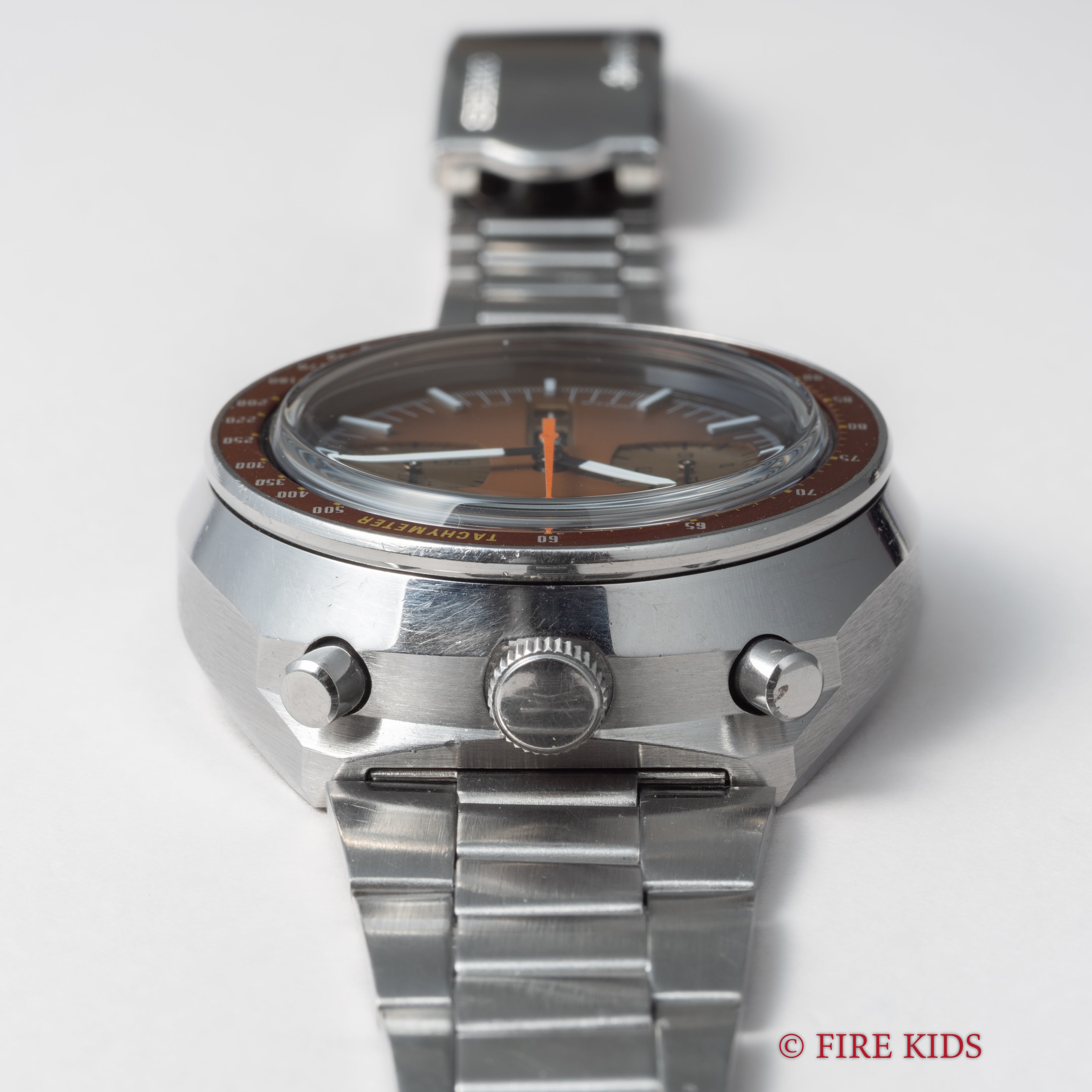 セイコー 1976年製 茶馬 Ref.6138-0040 5スポーツ スピードタイマー 純正ステンレスブレス
