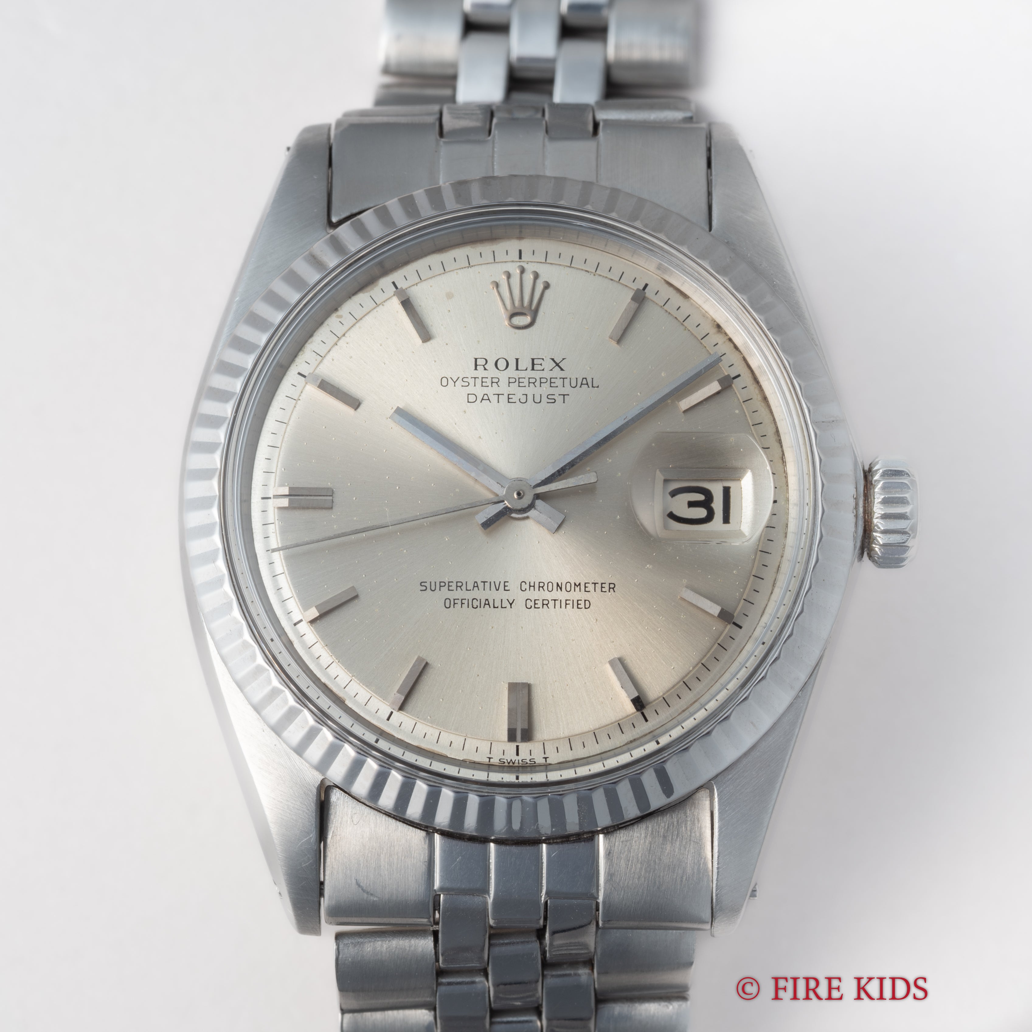 ロレックス デイトジャスト 1966年製 Ref.1601 夜光無しシルバーダイヤル Cal.1560
