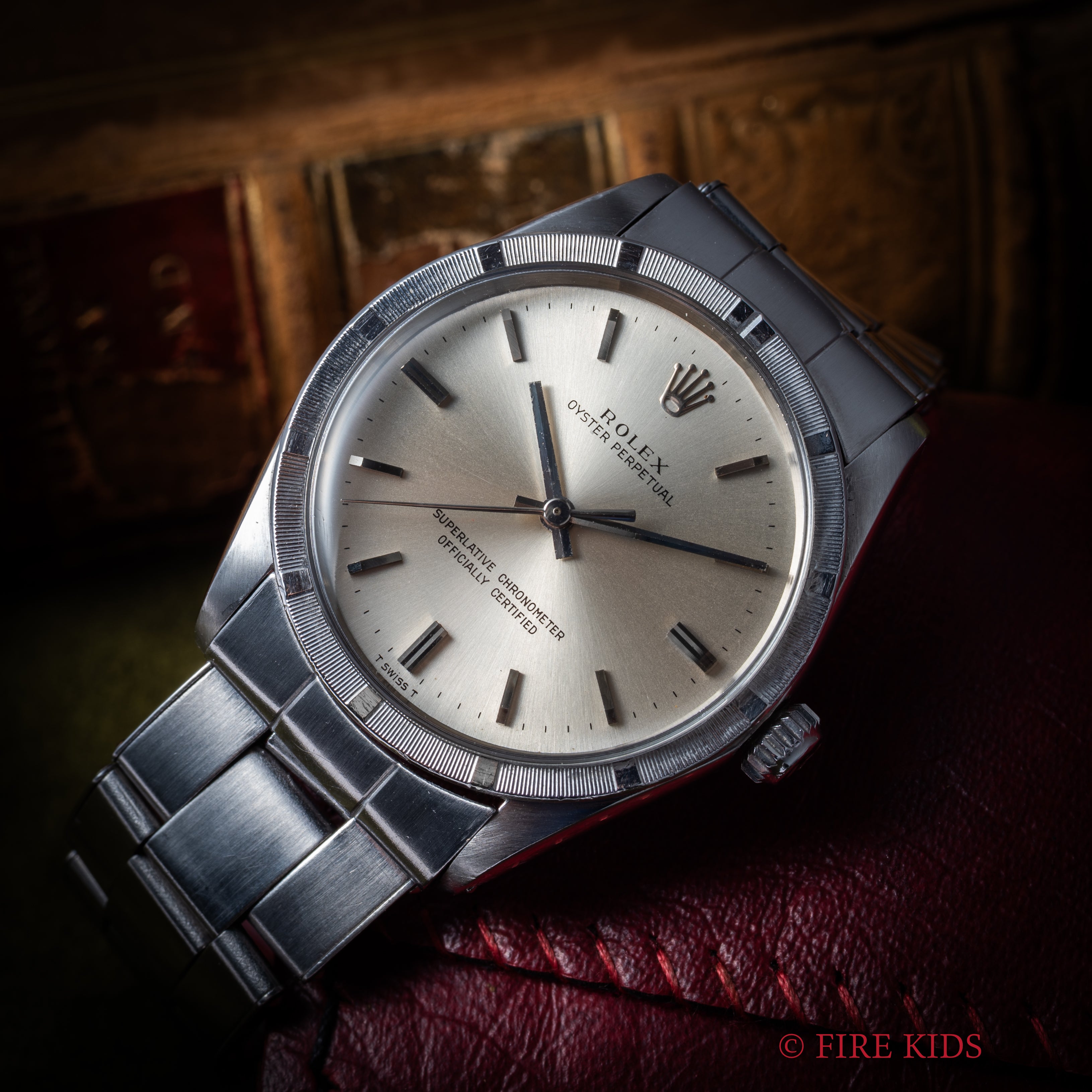 ロレックス　オイスターパーペチュアル　エンジンターンドベゼル　Ref.1007 RG-2002| ロレックス オイスターパーペチュアル Ref.1007