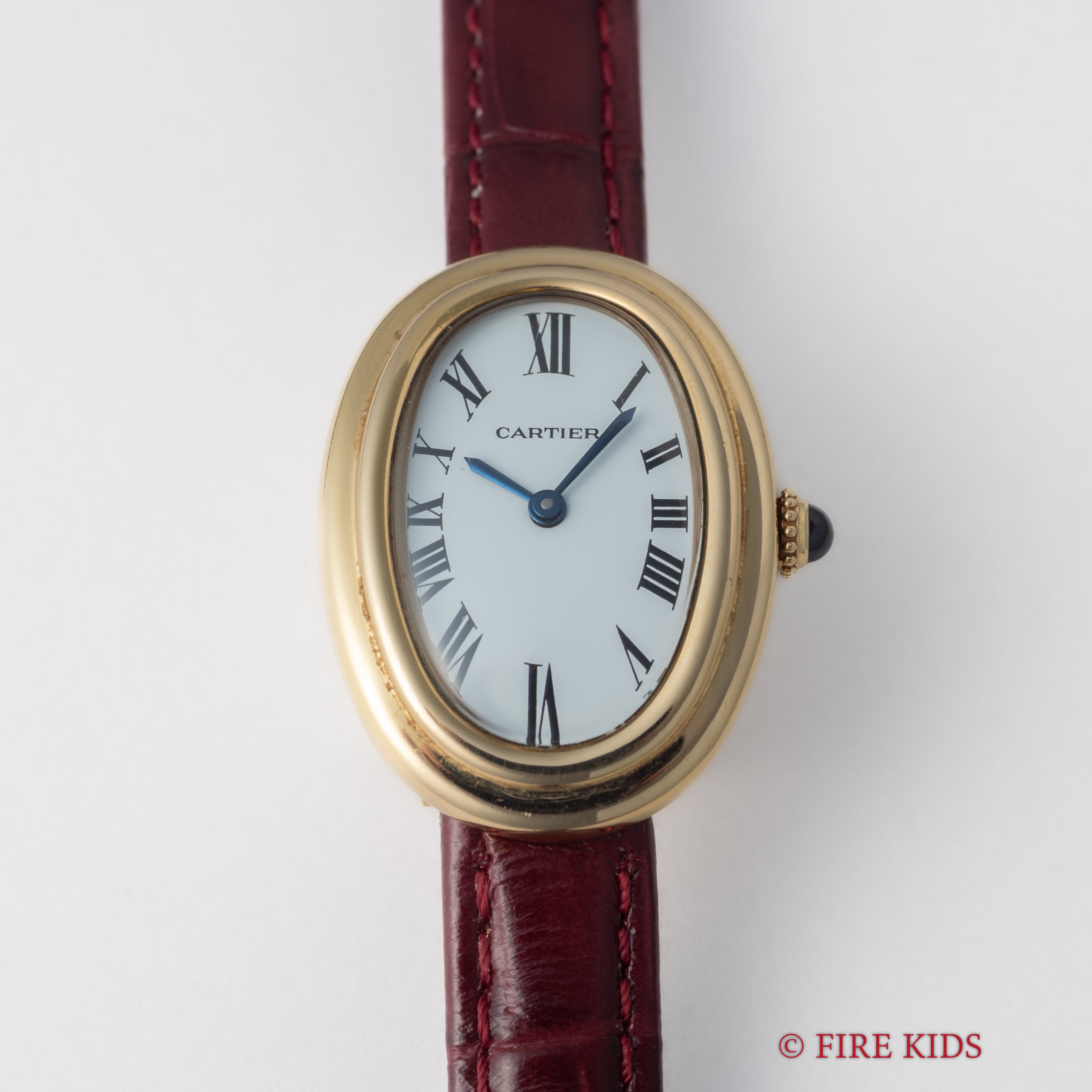 カルティエ 1980年代製 ベニュワール 手巻き Ref.78094 18金無垢イエローゴールド 純正金無垢尾錠付き