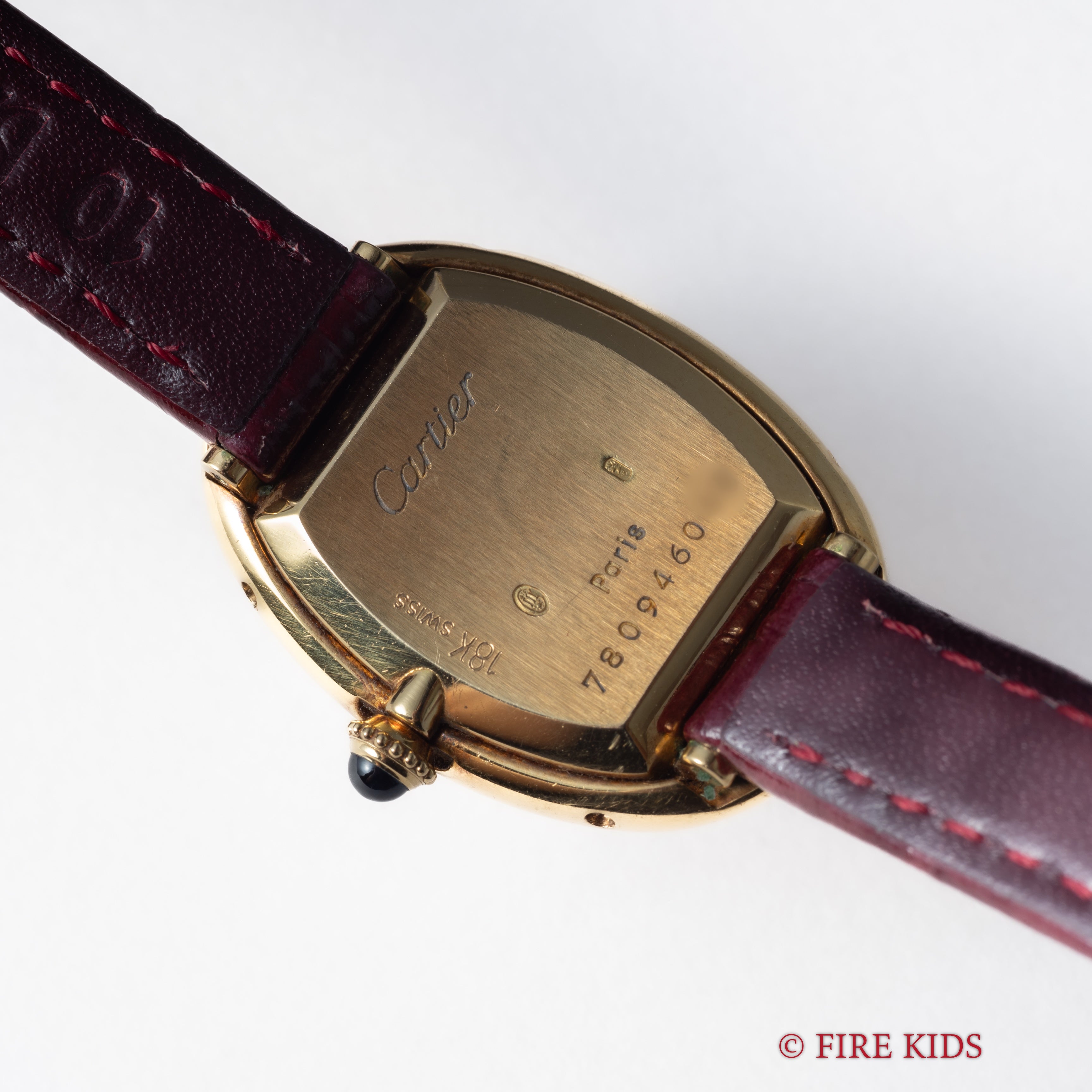 カルティエ 1980年代製 ベニュワール 手巻き Ref.78094 18金無垢イエローゴールド 純正金無垢尾錠付き