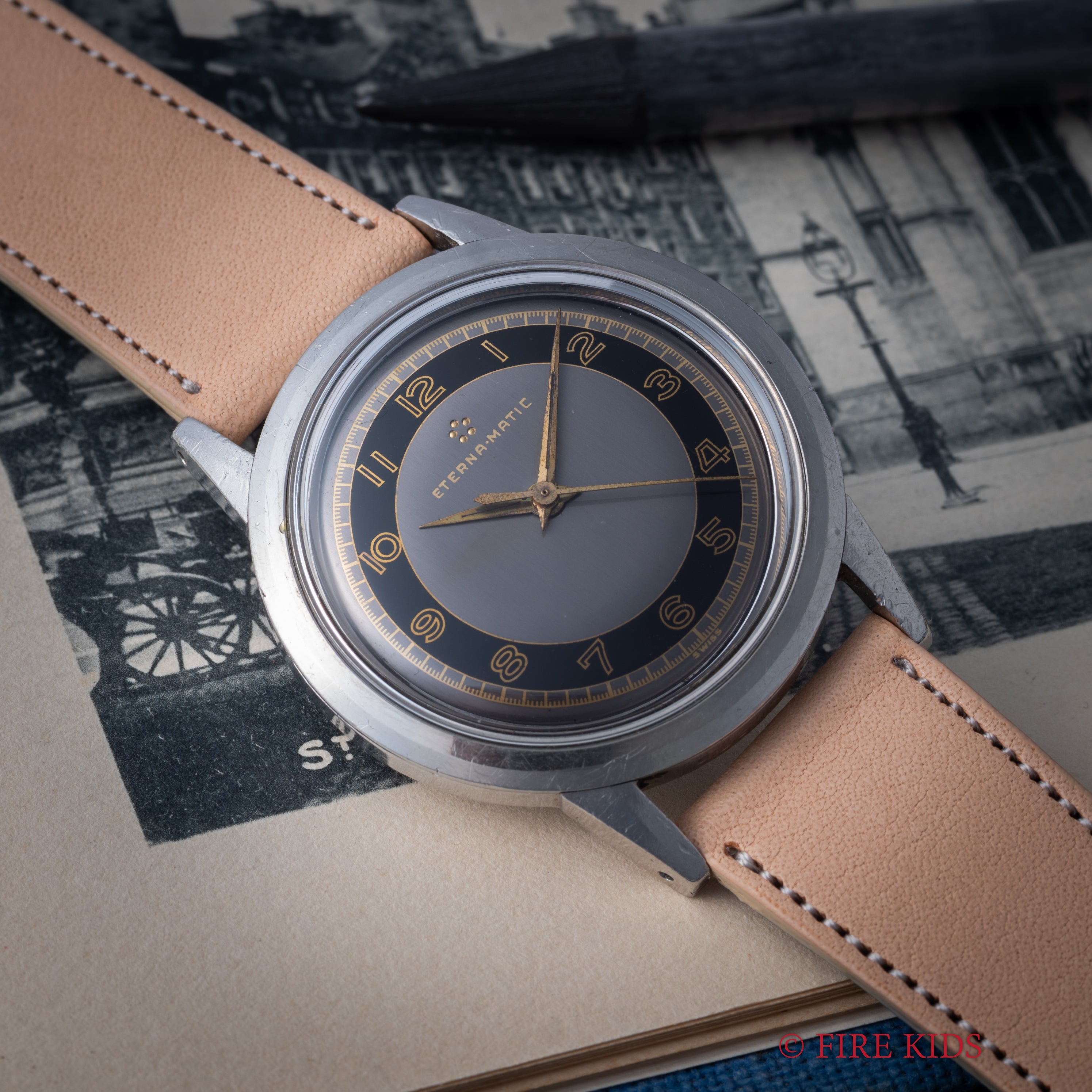 エテルナ エテルナマチック ブルズアイダイヤル 1950年代製 自動巻き