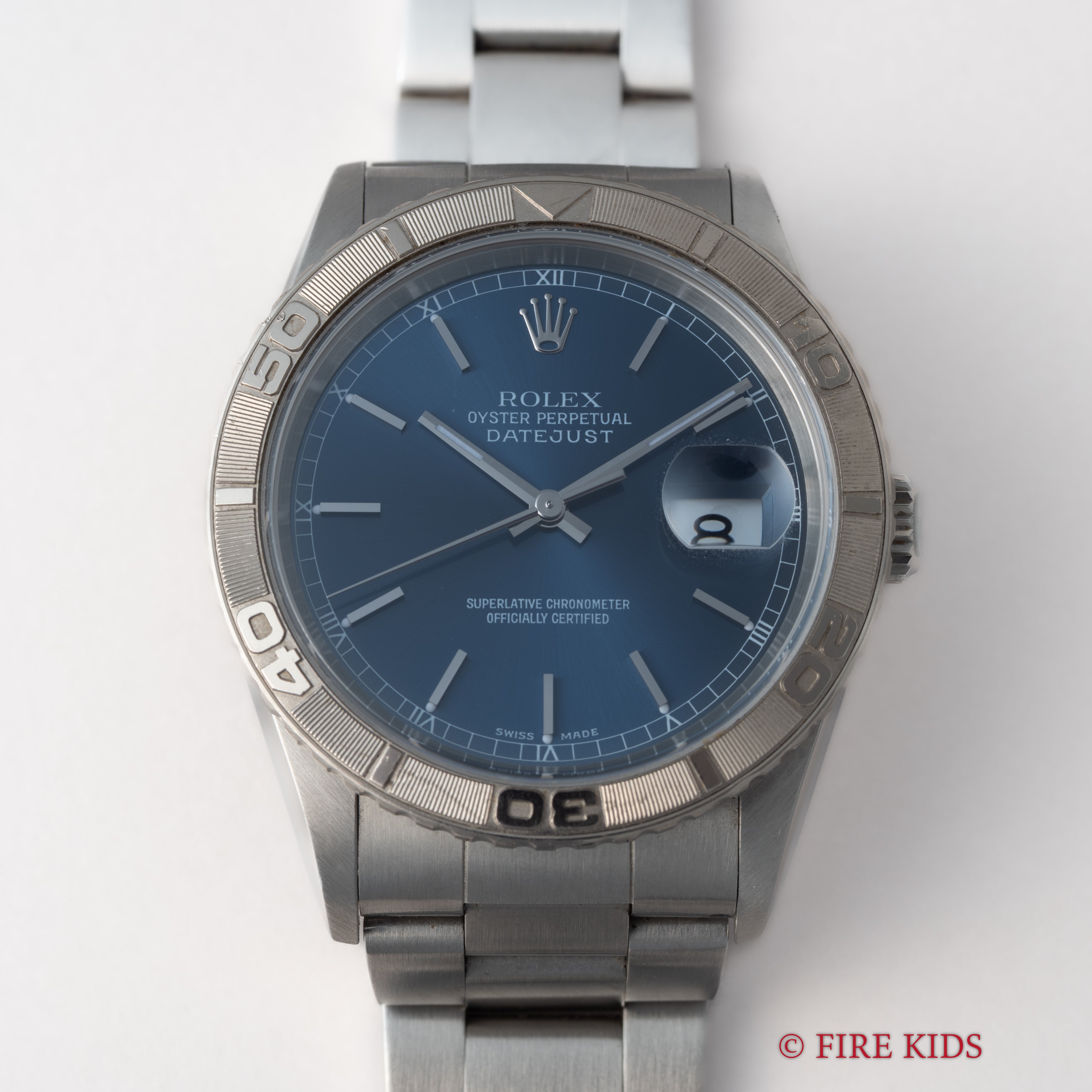 ロレックス サンダーバード 1997年製 Ref.16264 ブルーダイヤル 3連オイスターブレス