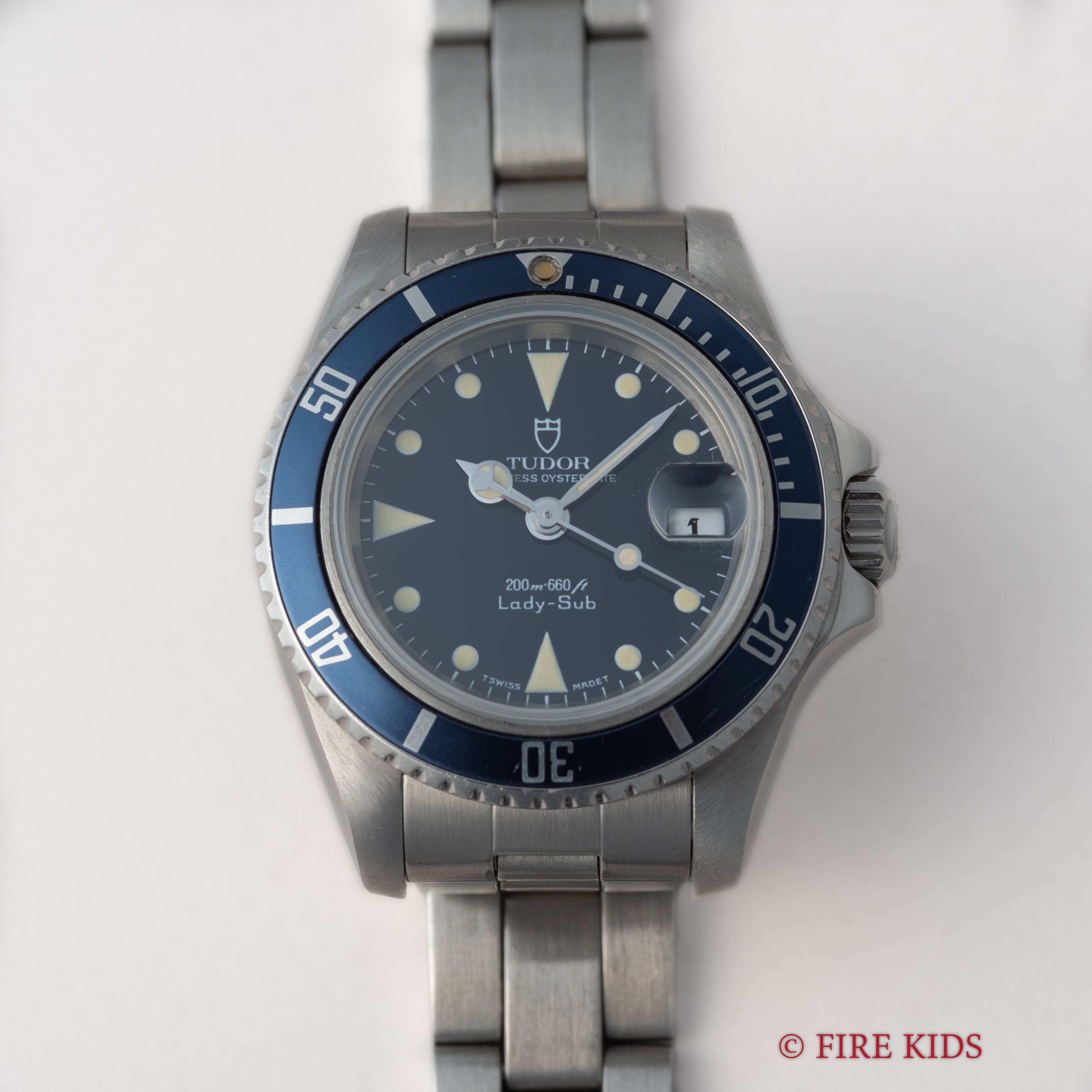チューダー プリンセスオイスターデイト レディサブ 1991年製 Ref.96090 王冠リューズ