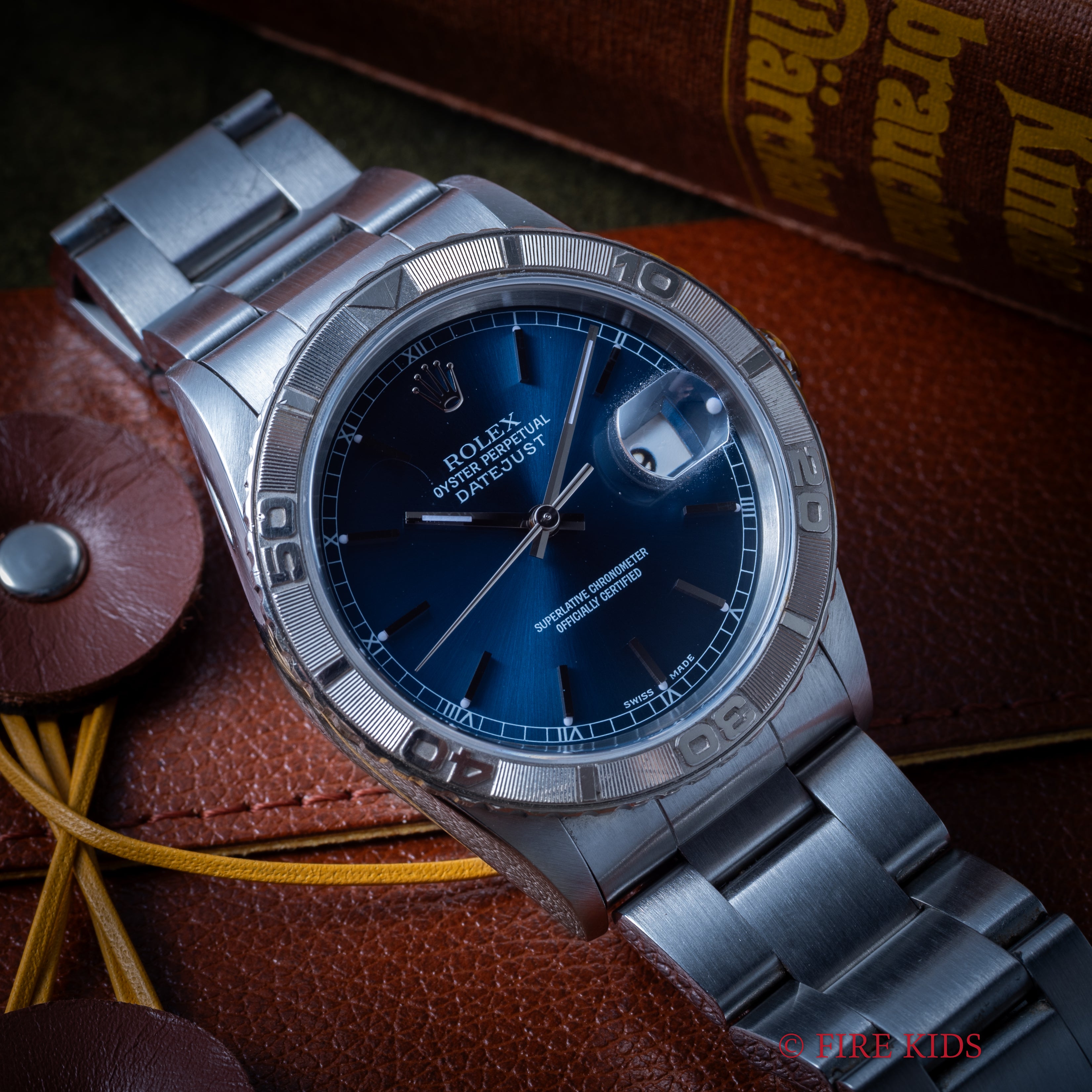 ロレックス サンダーバード 1997年製 Ref.16264 ブルーダイヤル 3連