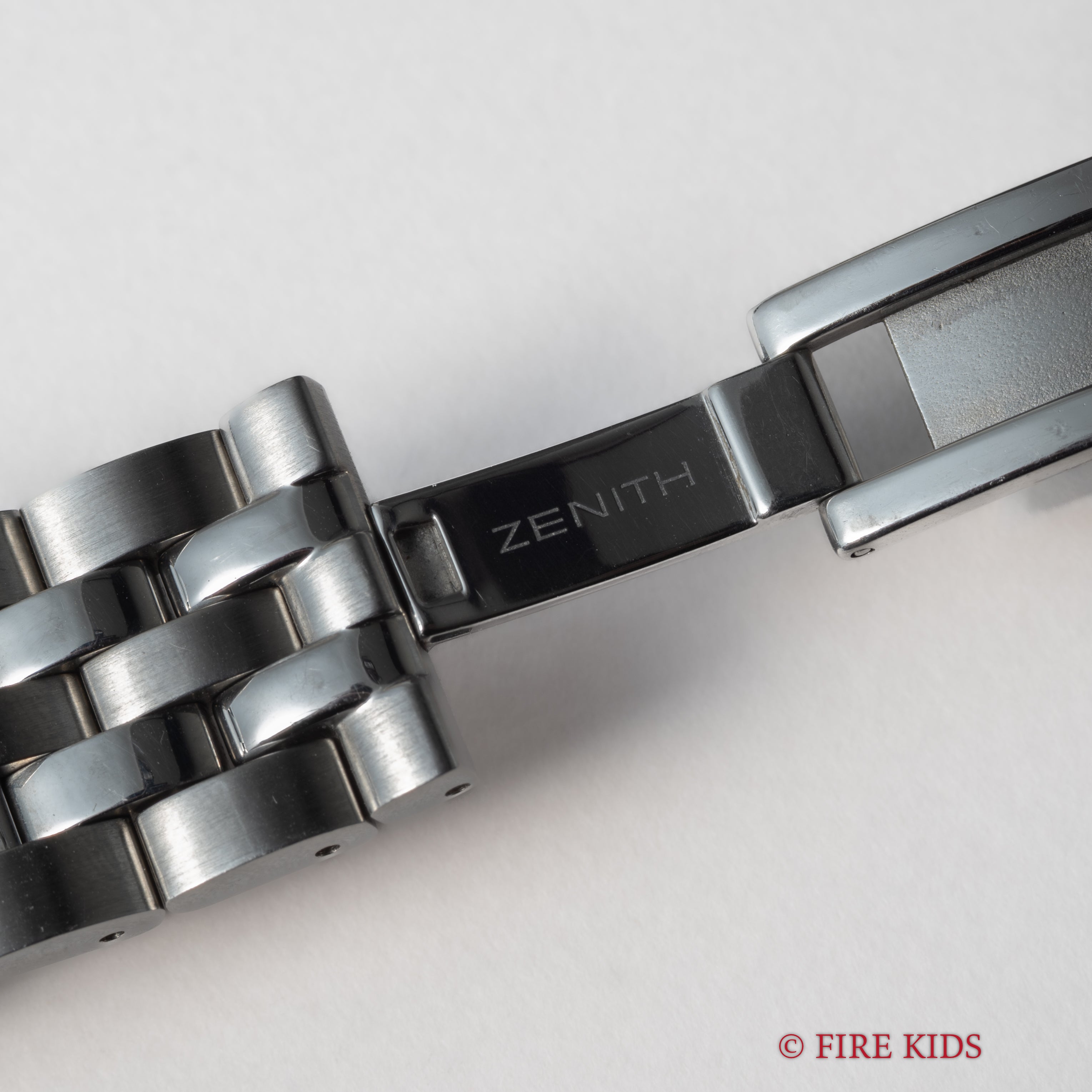 ゼニス クラス エル・プリメロ 1990年代製 自動巻クロノグラフ 裏スケルトン 純正ブレス