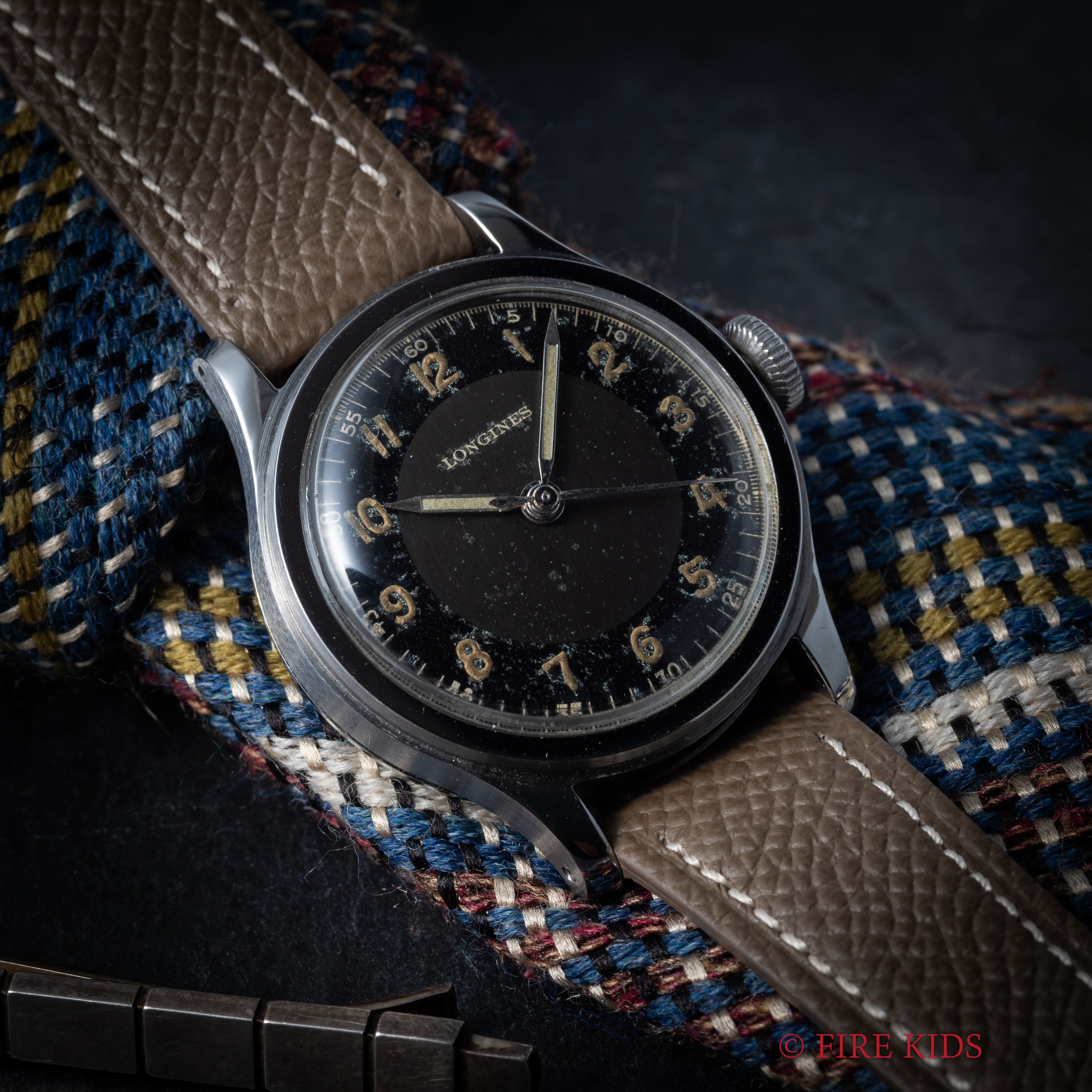 ロンシン様　15日まで ロンジン セイタケ Ref.22133 ブルズアイ Cal.12.68N 1945年製