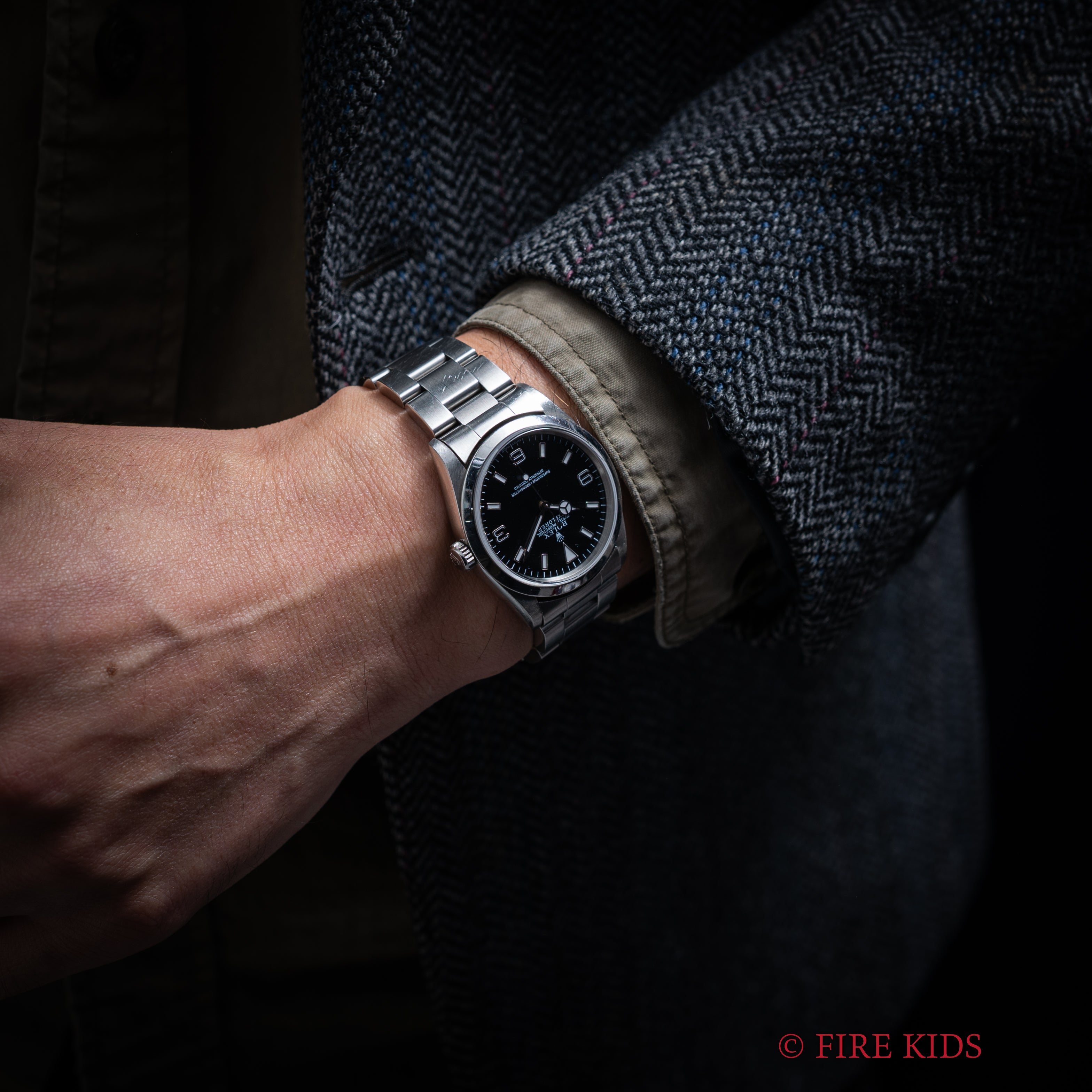 ロレックス エクスプローラー 2000年製 Ref.14270 P番 Cal.3000 自動巻 純正オイスターブレス 箱、ギャラ付き