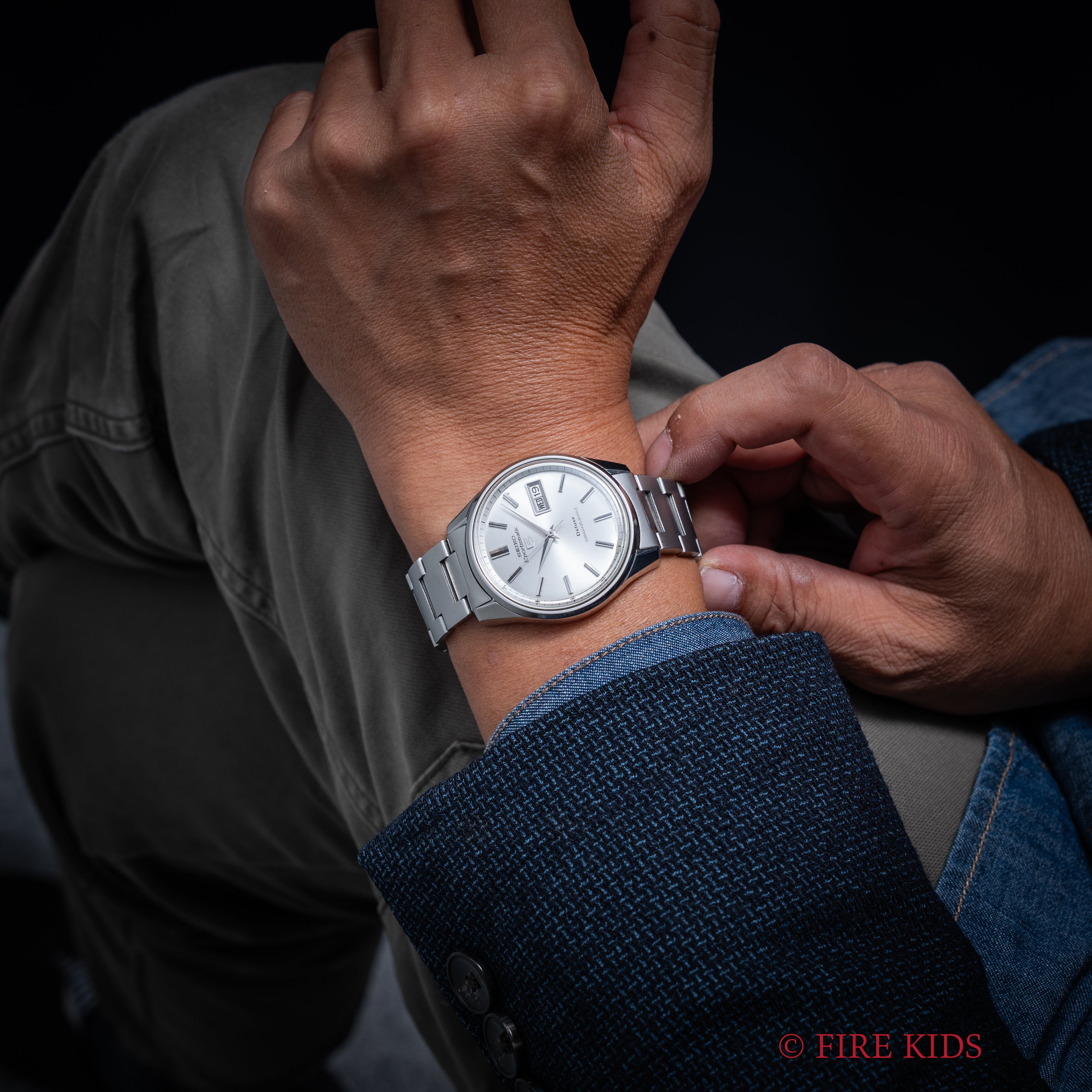 セイコー 5スポーツマチック デラックス 1966年製 自動巻 純正ステンレスブレス