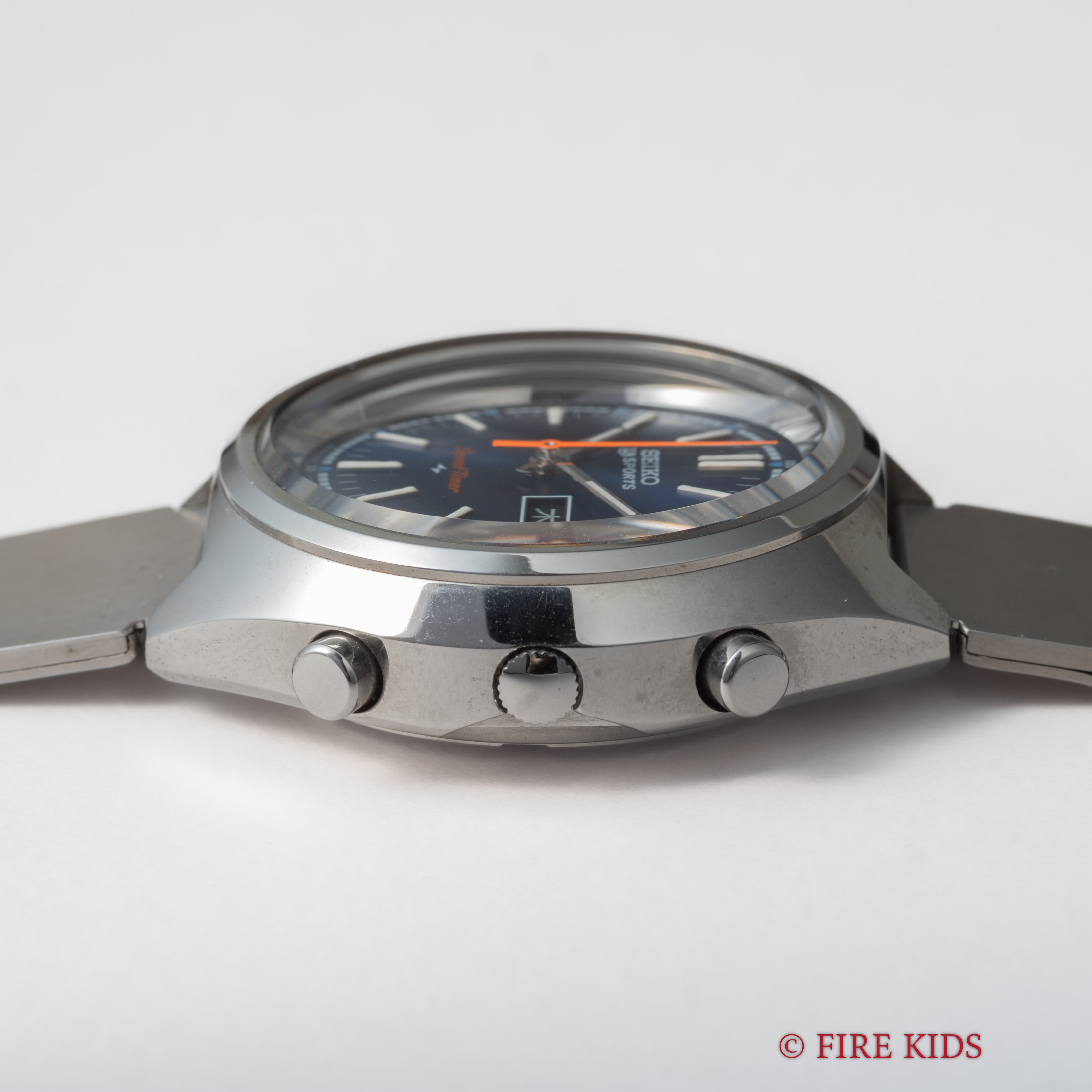 セイコー 5スポーツ スピードタイマー ブルーダイアル Ref.7015-8000 1973年製 タグ、冊子付 N.O.S