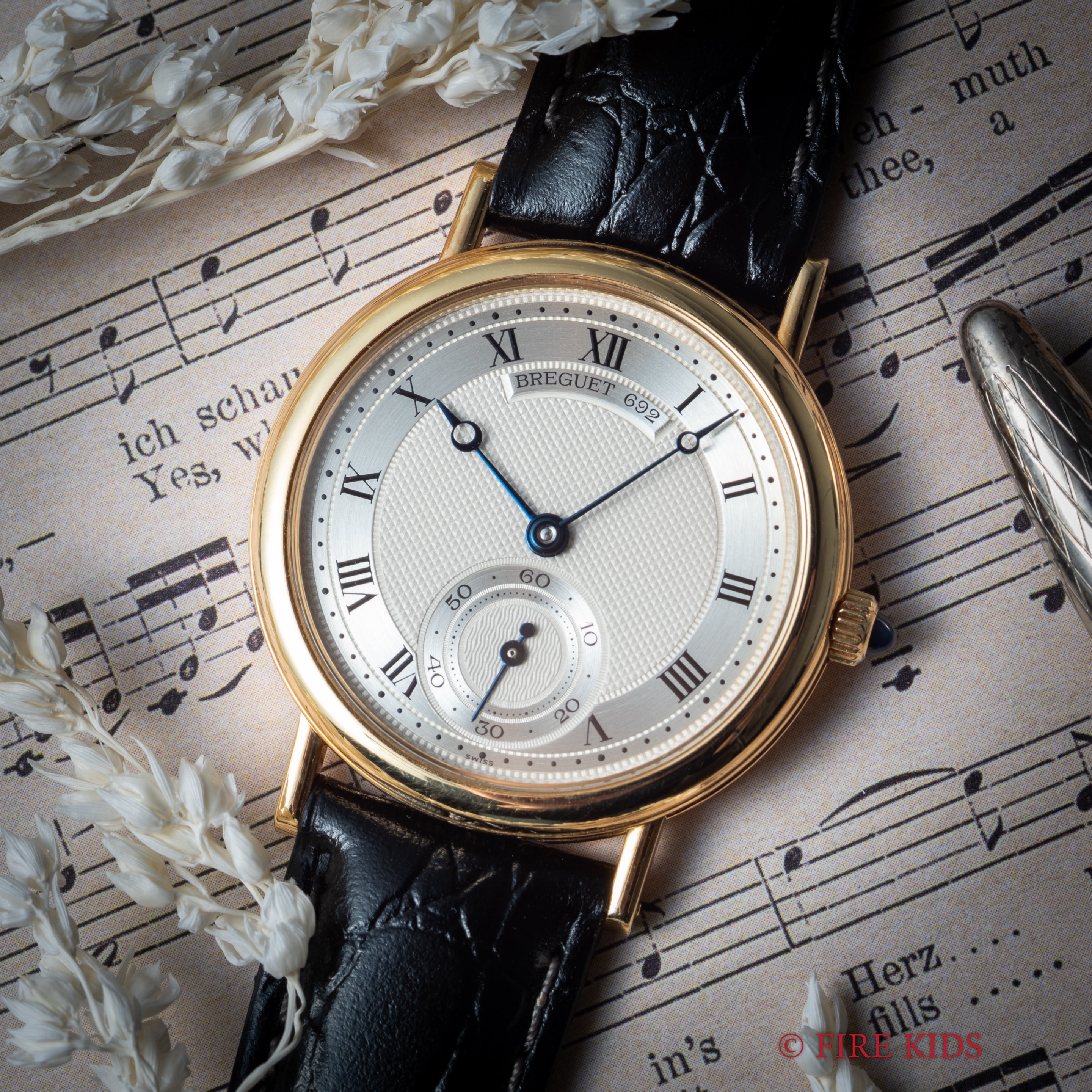 ブレゲ クラシック 18金無垢 1990年製 Ref.3210BA ジャガールクルト製Cal.818/4 純正YG尾錠付き