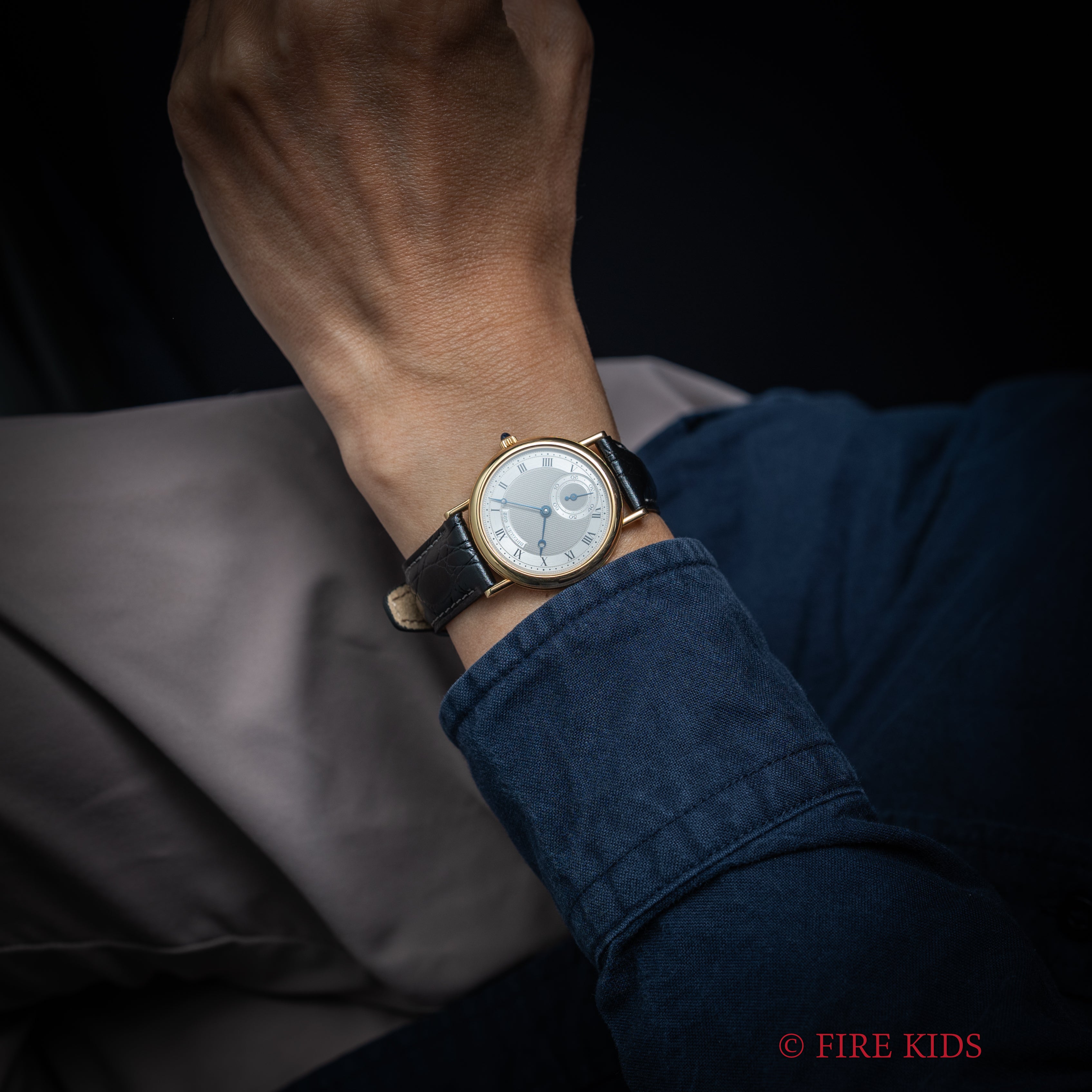 ブレゲ クラシック 18金無垢 1990年製 Ref.3210BA ジャガールクルト製Cal.818/4 純正YG尾錠付き