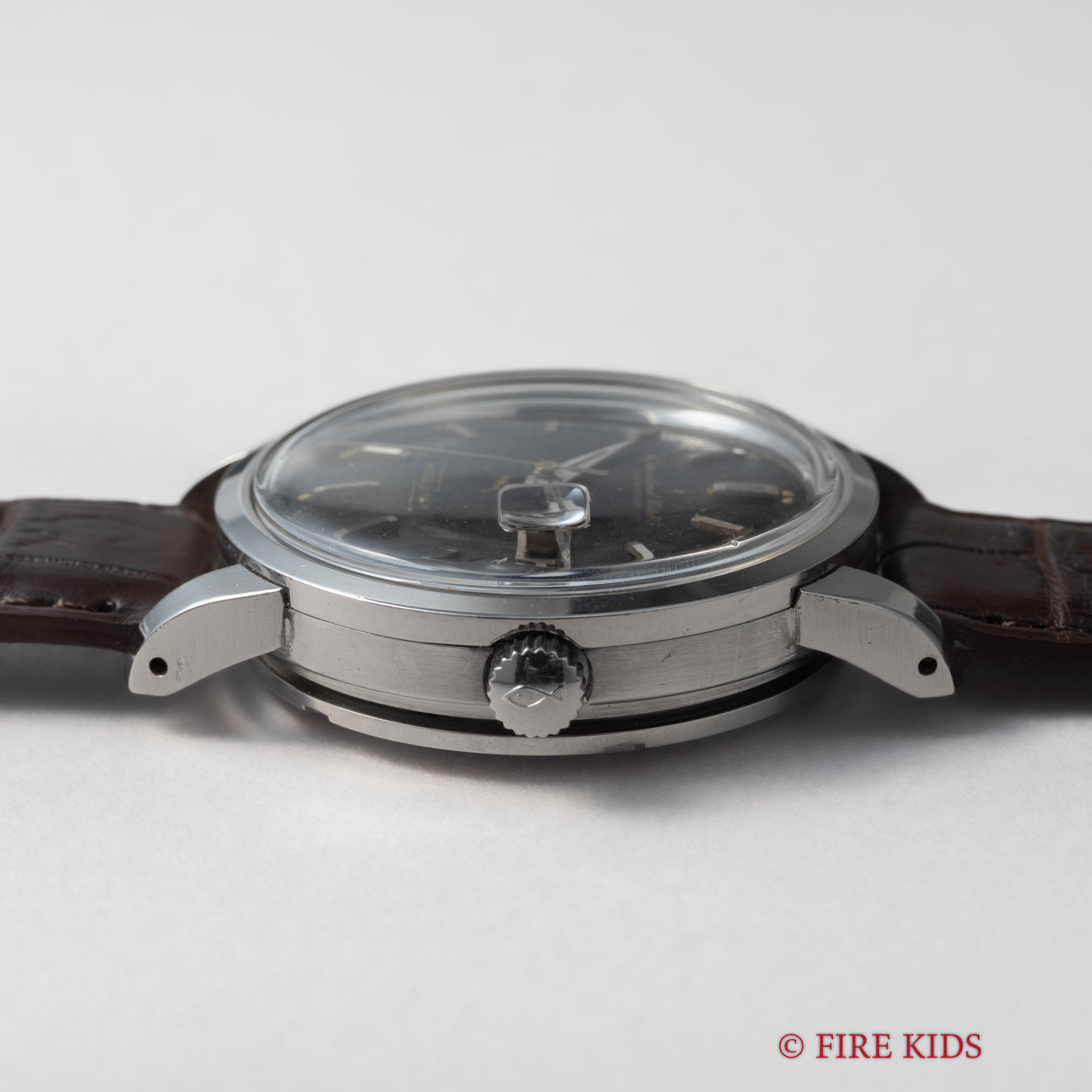 IWC インヂュニア 1967年製 Ref.666AD Cal.8531 ブラックパティーナダイヤル 純正革ベルト尾錠付