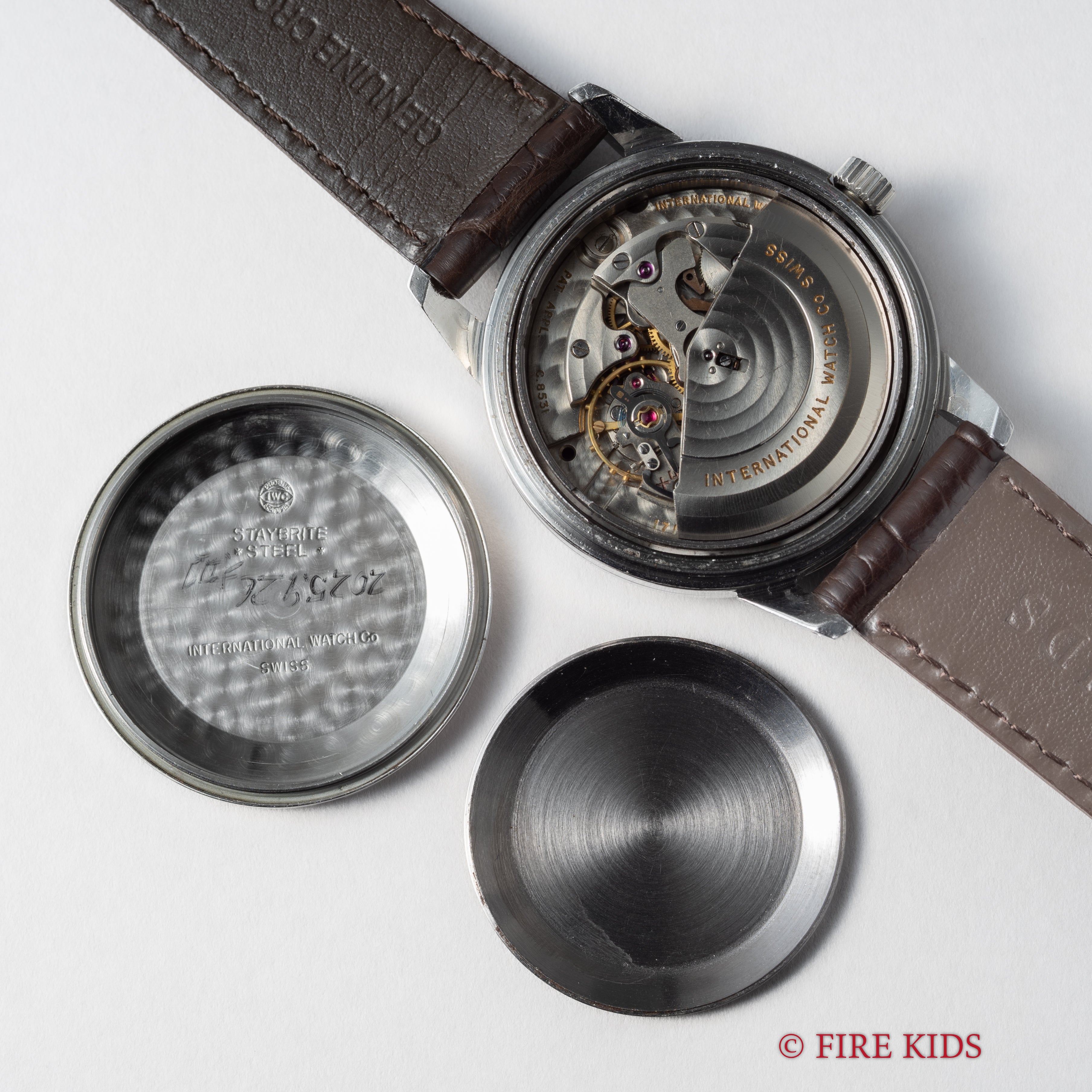 IWC インヂュニア 1967年製 Ref.666AD Cal.8531 ブラックパティーナダイヤル 純正革ベルト尾錠付