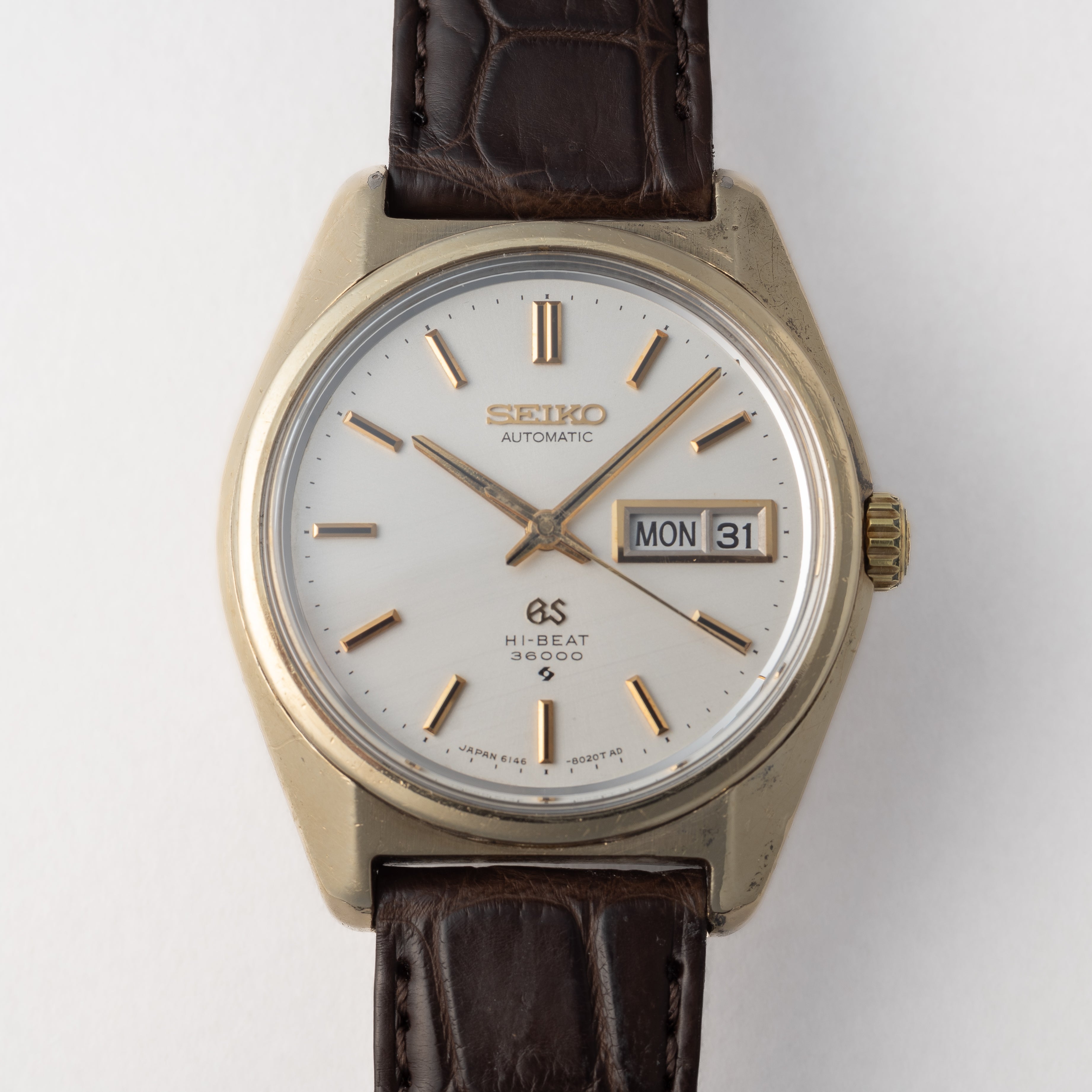 GS グランドセイコー　6146-8000CAP ゴールドOH済　傷なし超美品！ グランドセイコー 61GS 初期モデル キャップゴールドケース 6146