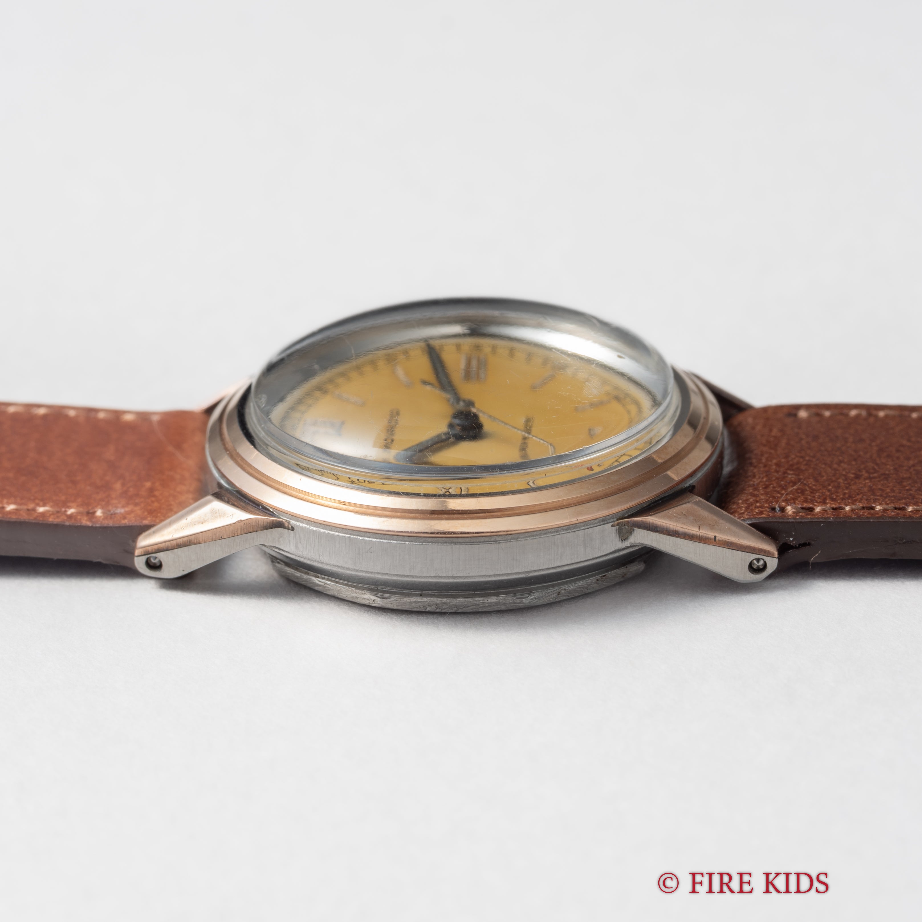 モバード ピンクゴールド コンビ フランソワボーゲル社ケース 1940年代製