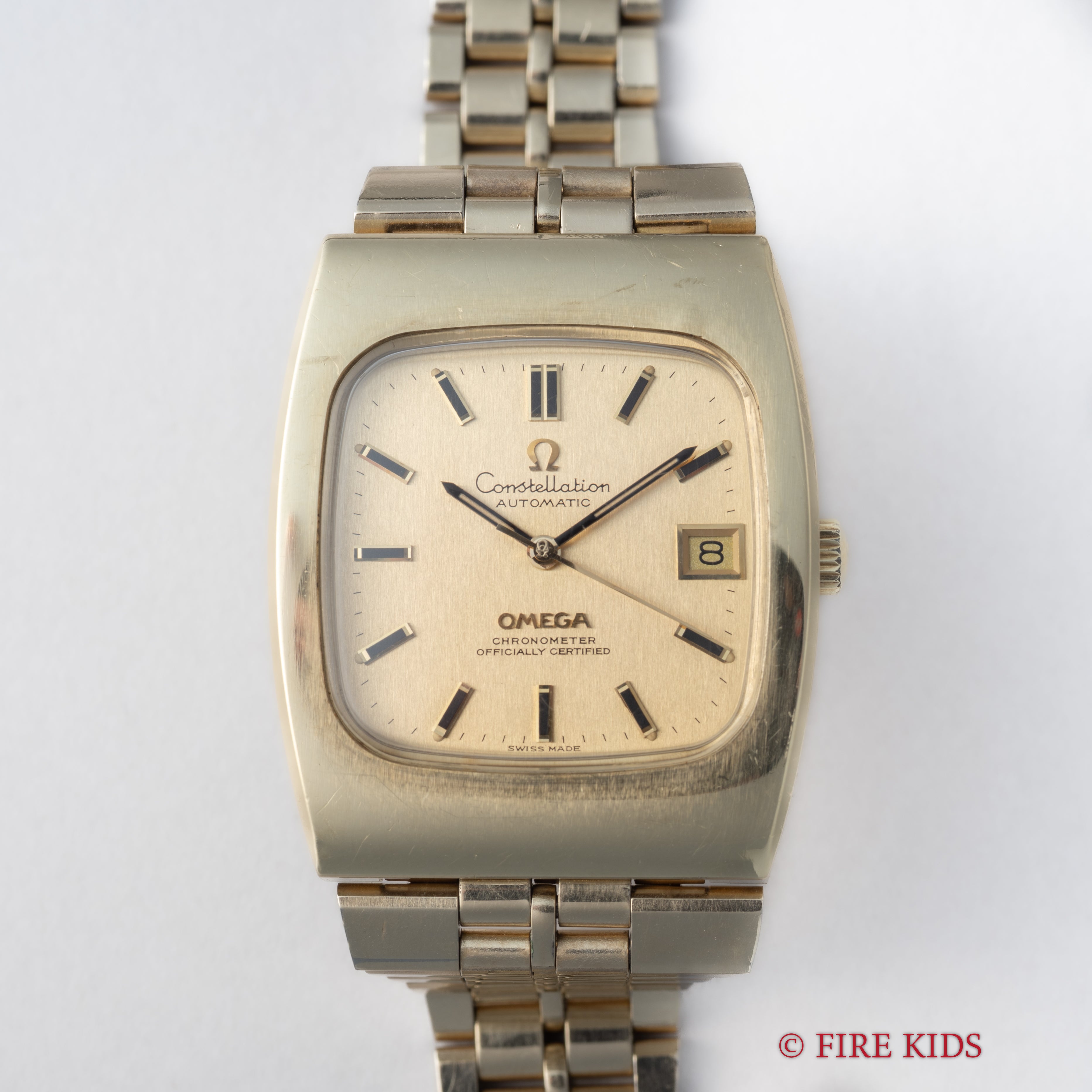 オメガ 1972年製 コンステレーション インテグレート Ref.168.0058 自動巻クロノメーター Cal.1011 純正ブレス