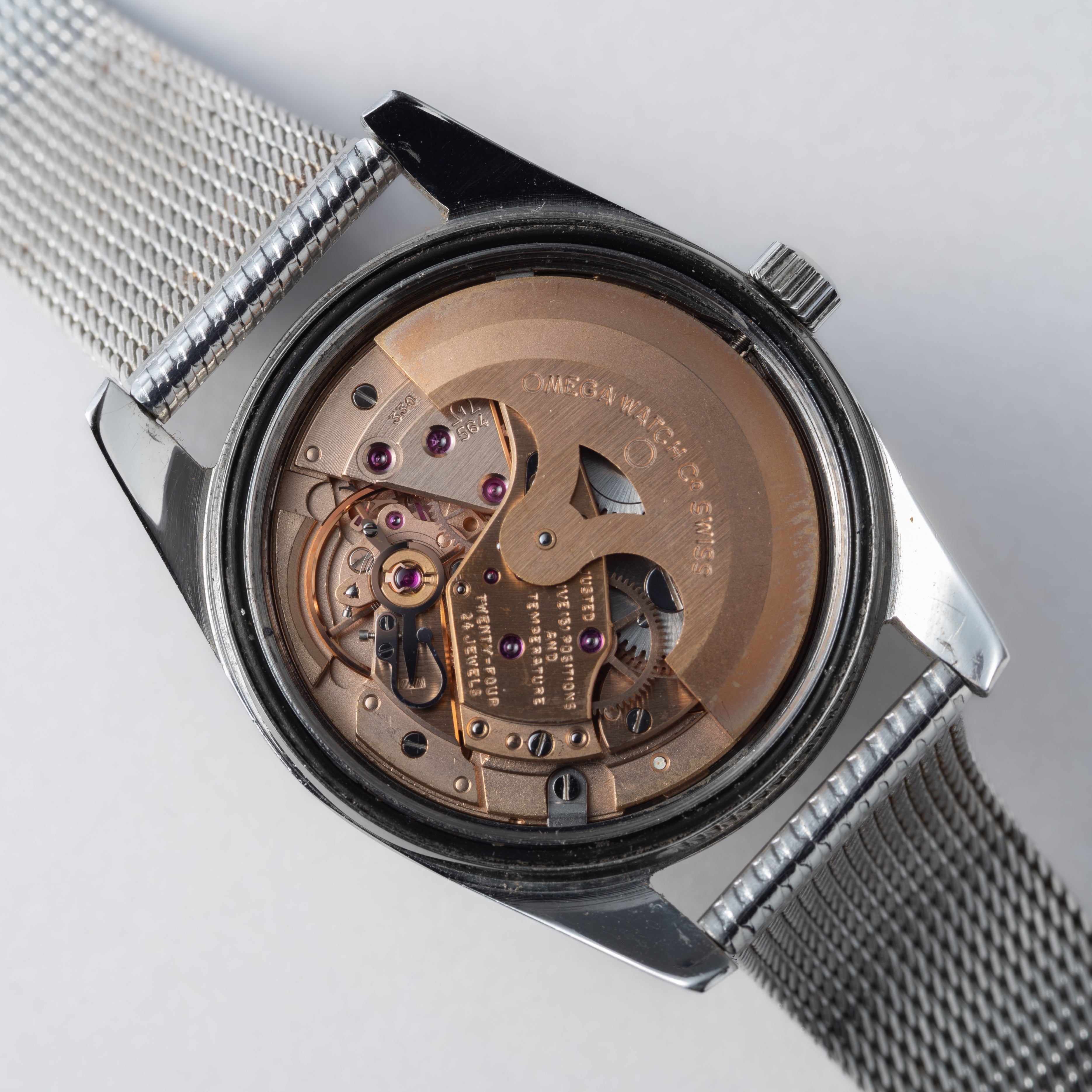 オメガ シーマスタークロノメーター 1971年製 Ref.166.010 自動巻クロノメーター Cal.564 シルバーダイヤル 純正ブレス