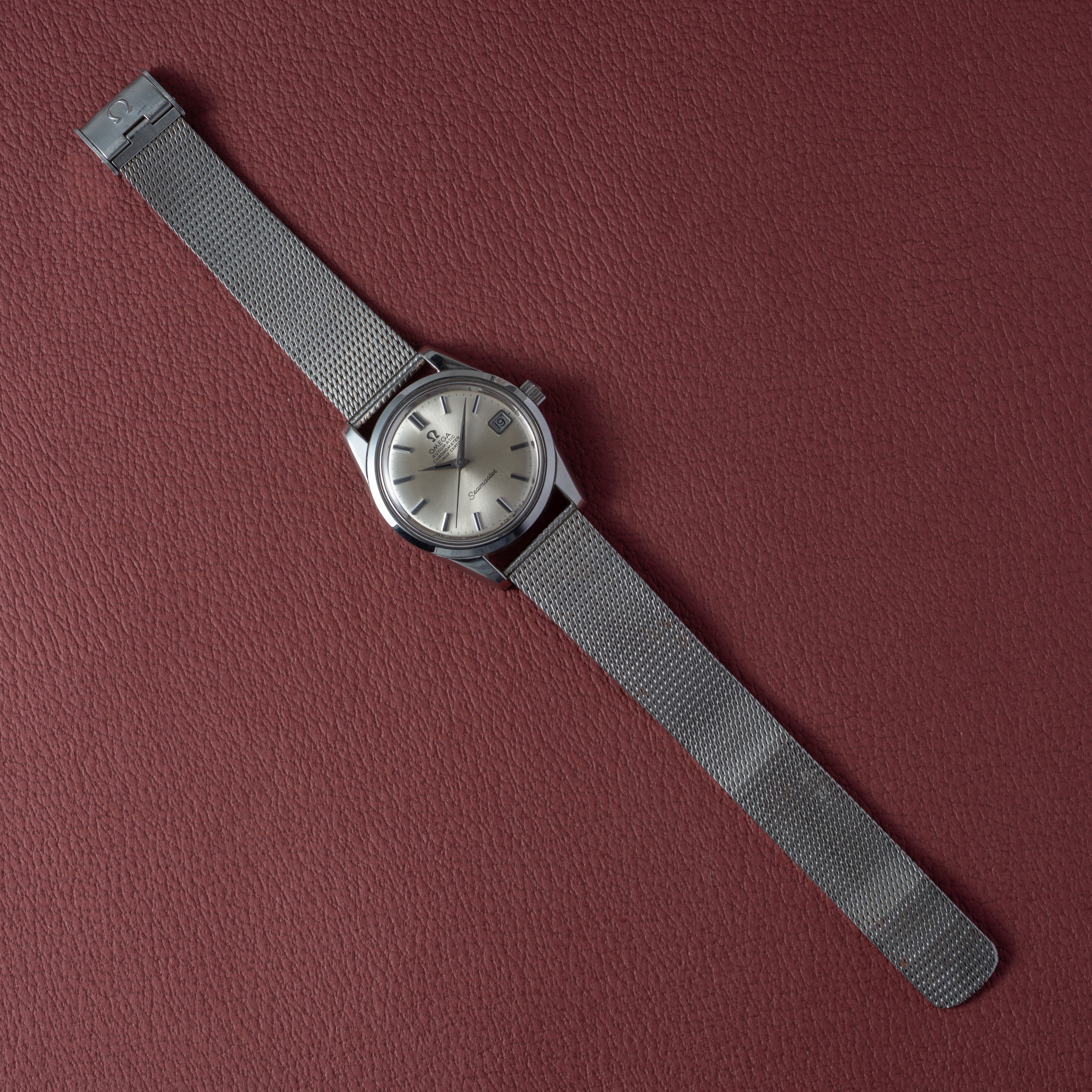 オメガ シーマスタークロノメーター 1971年製 Ref.166.010 自動巻クロノメーター Cal.564 シルバーダイヤル 純正ブレス