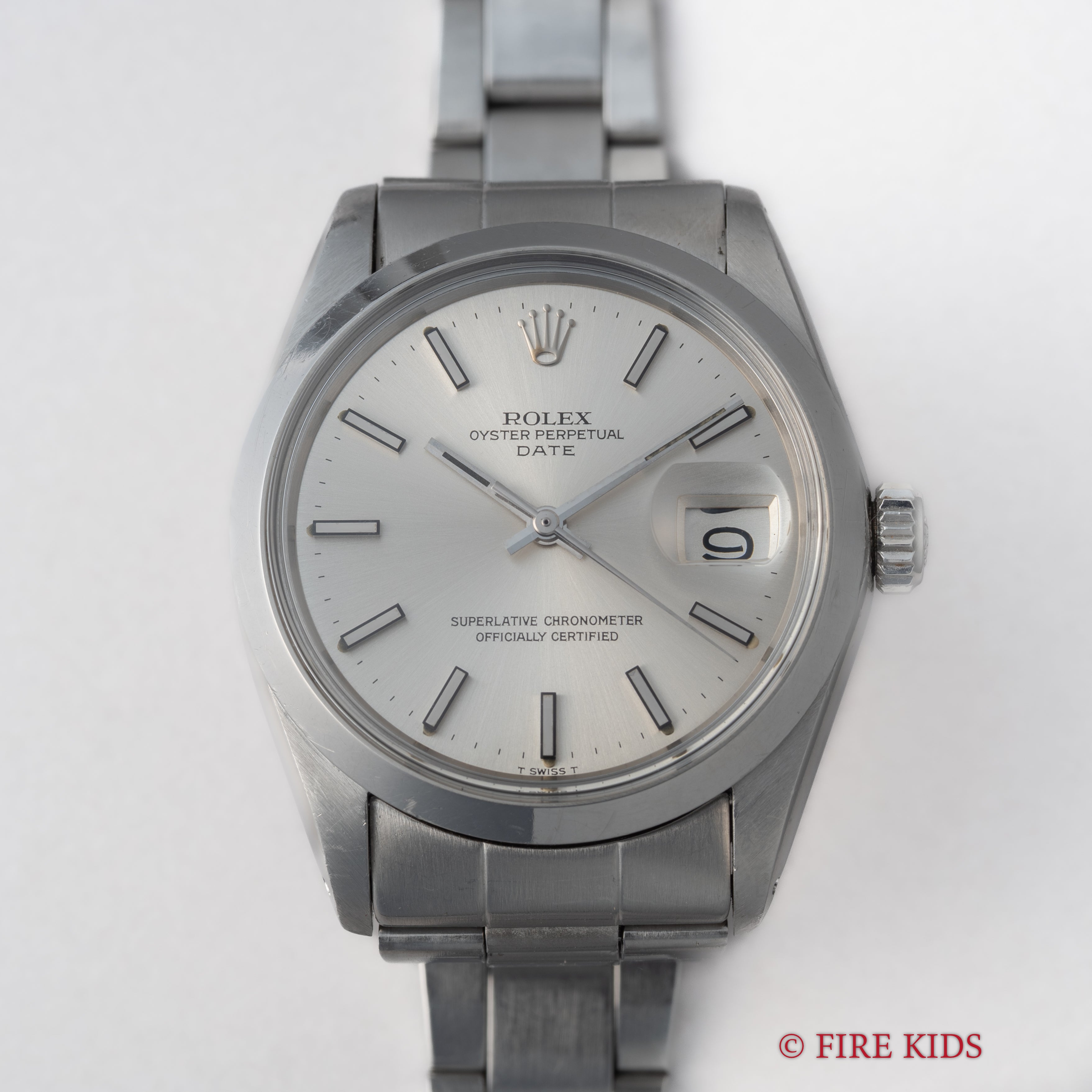 ロレックス 1972年製 オイスターパーペチュアルデイト Ref.1500 シルバーダイヤル