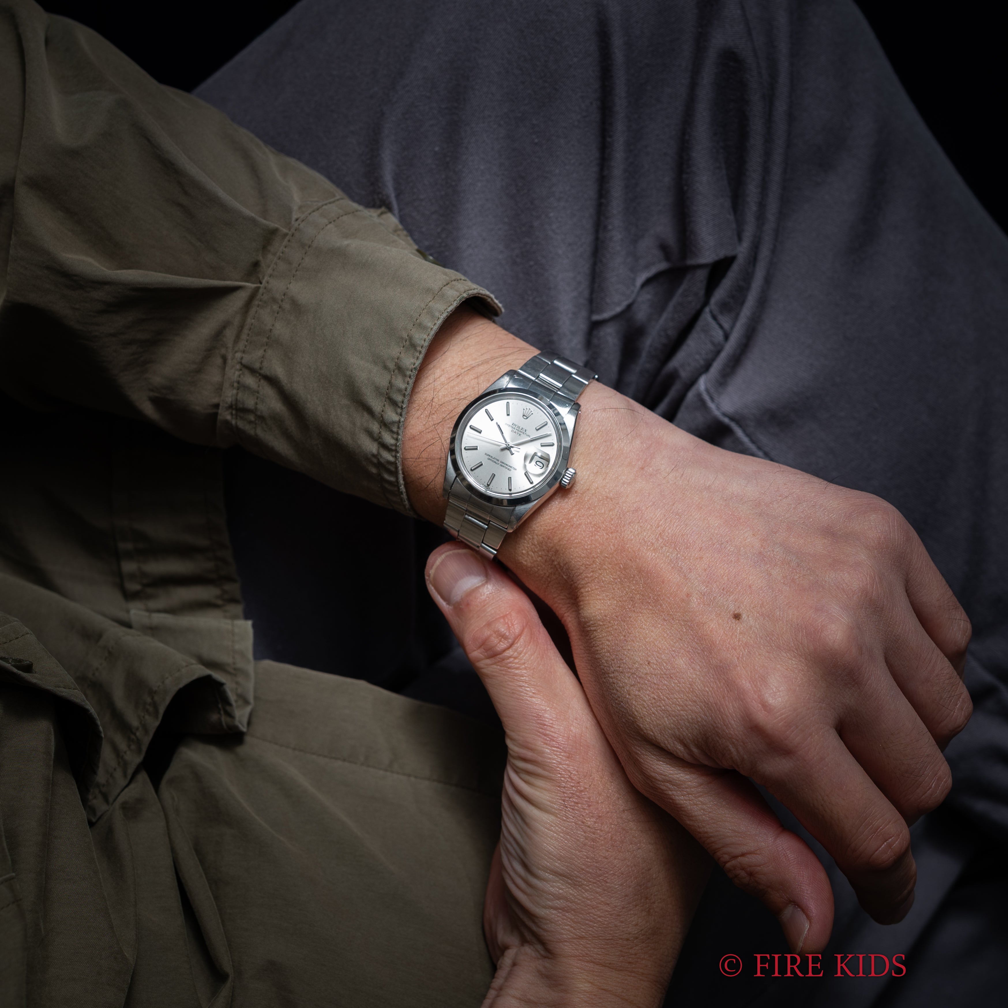 ロレックス 1972年製 オイスターパーペチュアルデイト Ref.1500 シルバーダイヤル