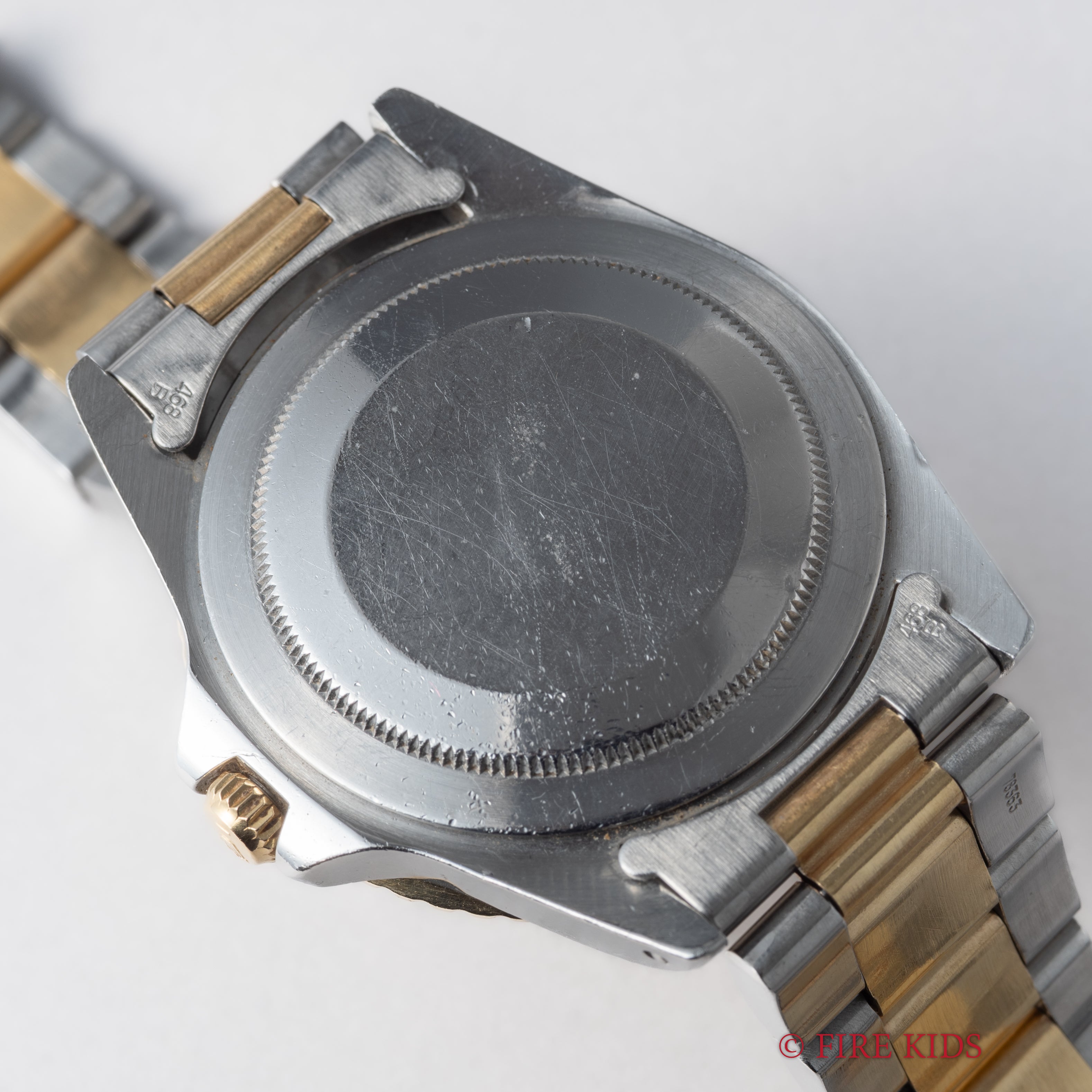 ロレックス 1981年製GMTマスター コンビ 茶ツボ Ref.16753 ルートビア 3連コンビオイスターブレス