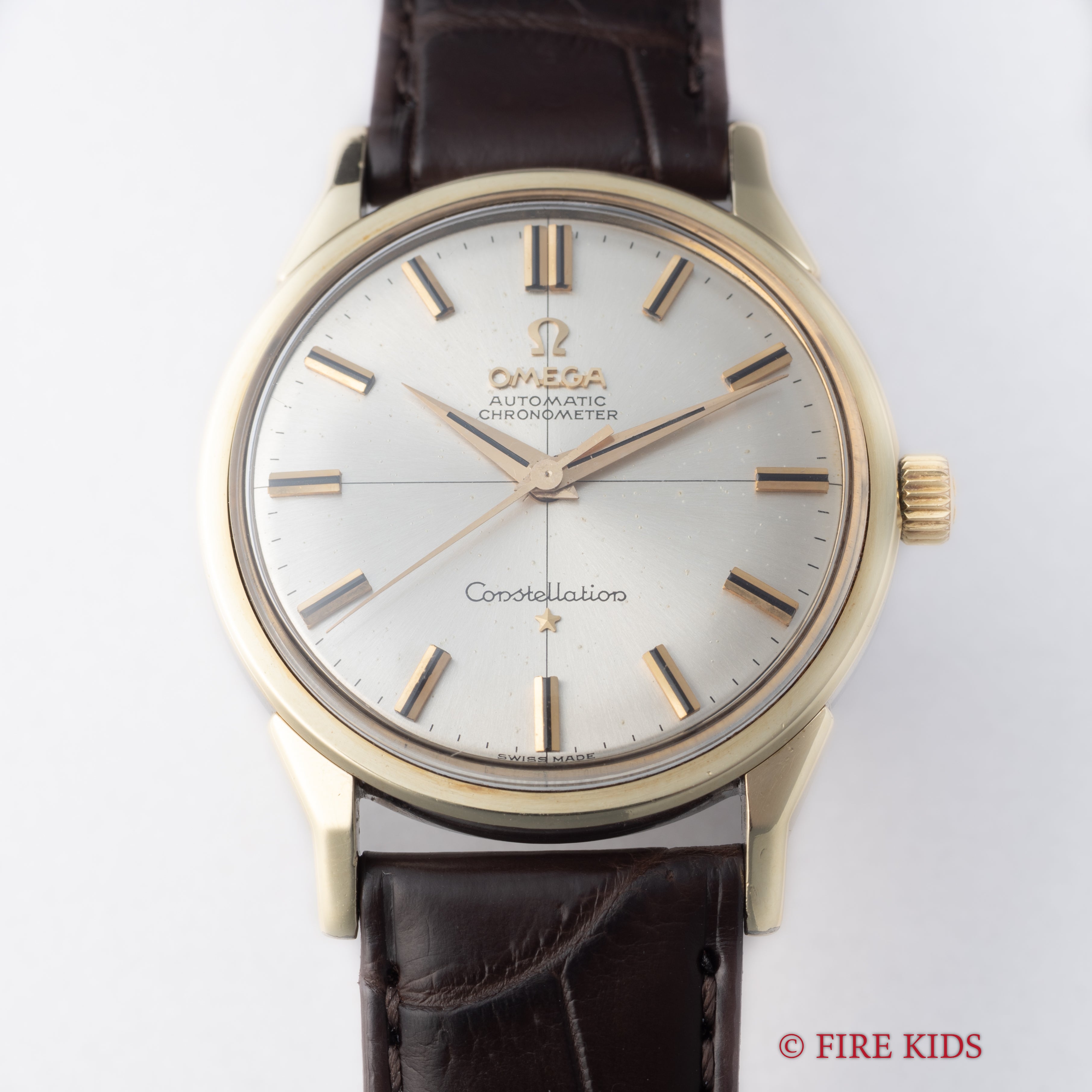 オメガ コンステレーション クロスライン 1961年製 Ref.14900.61.SC ノンデイト トップゴールドケース