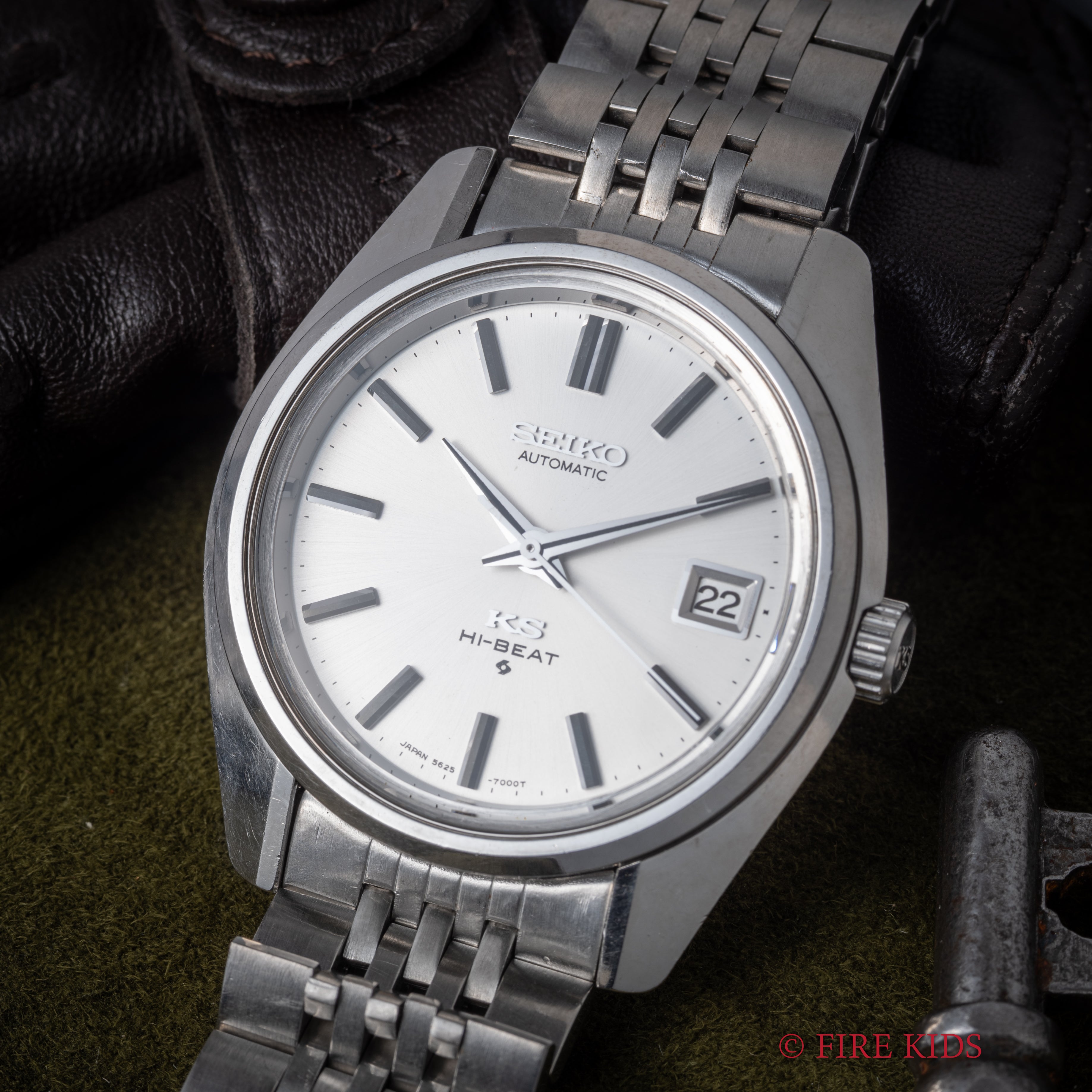 キングセイコー 1971年製 ハイビート自動巻き Ref.5625-7000 56KS 純正KSブレス