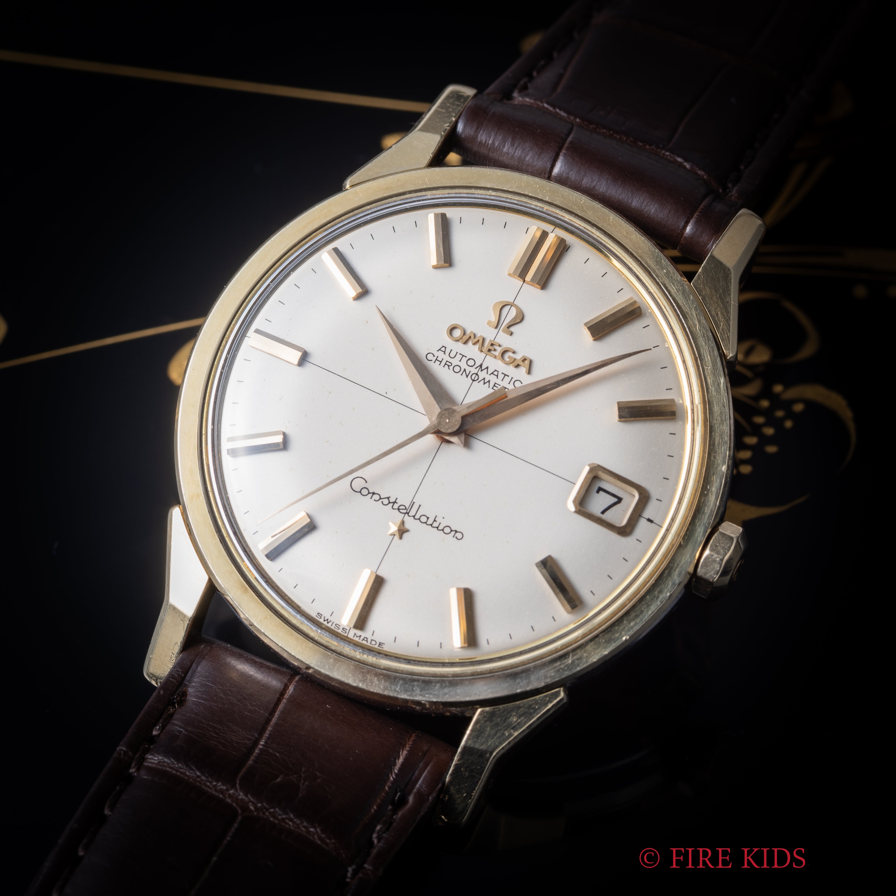 オメガ コンステレーション ラウンドケース トップゴールド 自動巻き 1962年製 Ref.168.005