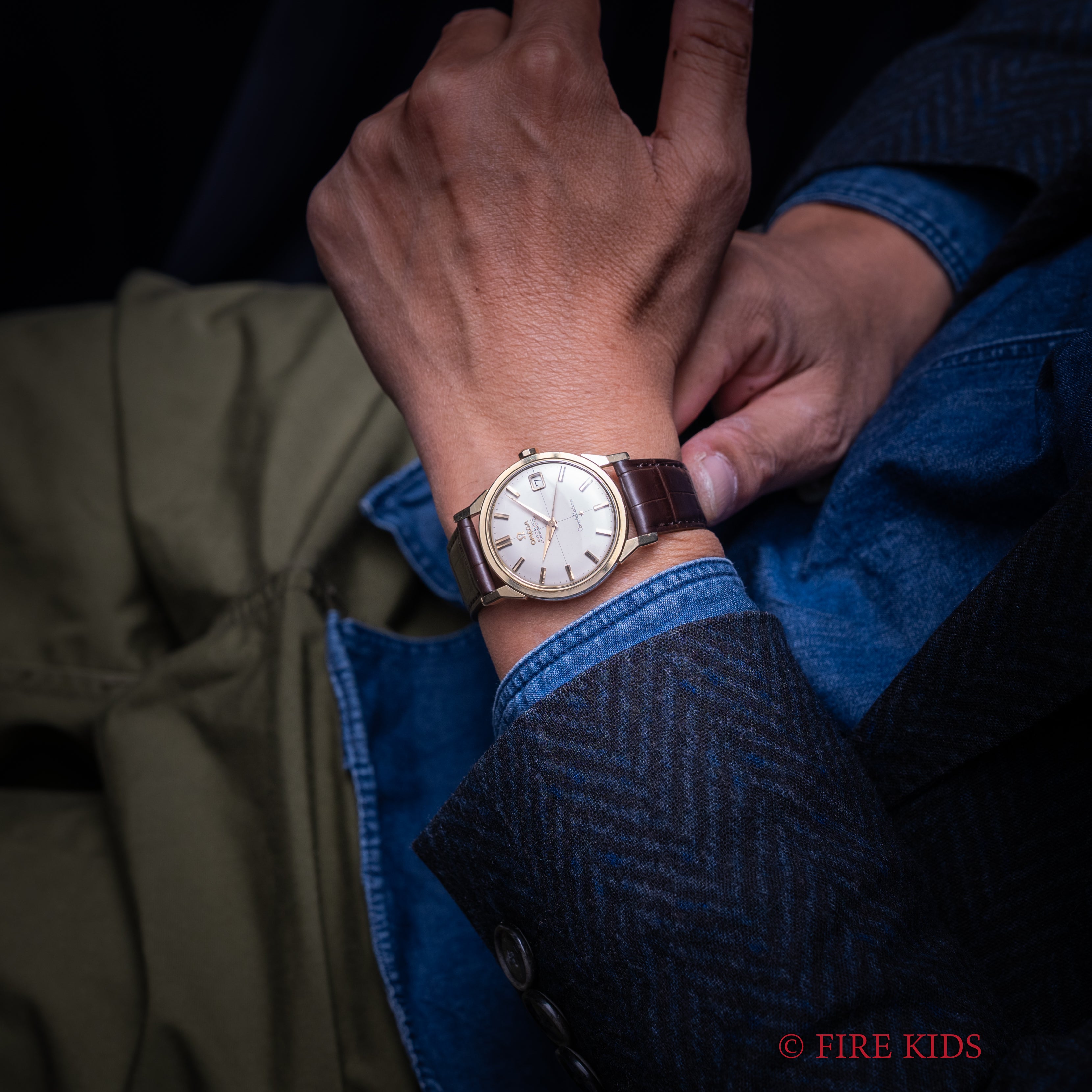 オメガ コンステレーション ラウンドケース トップゴールド 自動巻き 1962年製 Ref.168.005