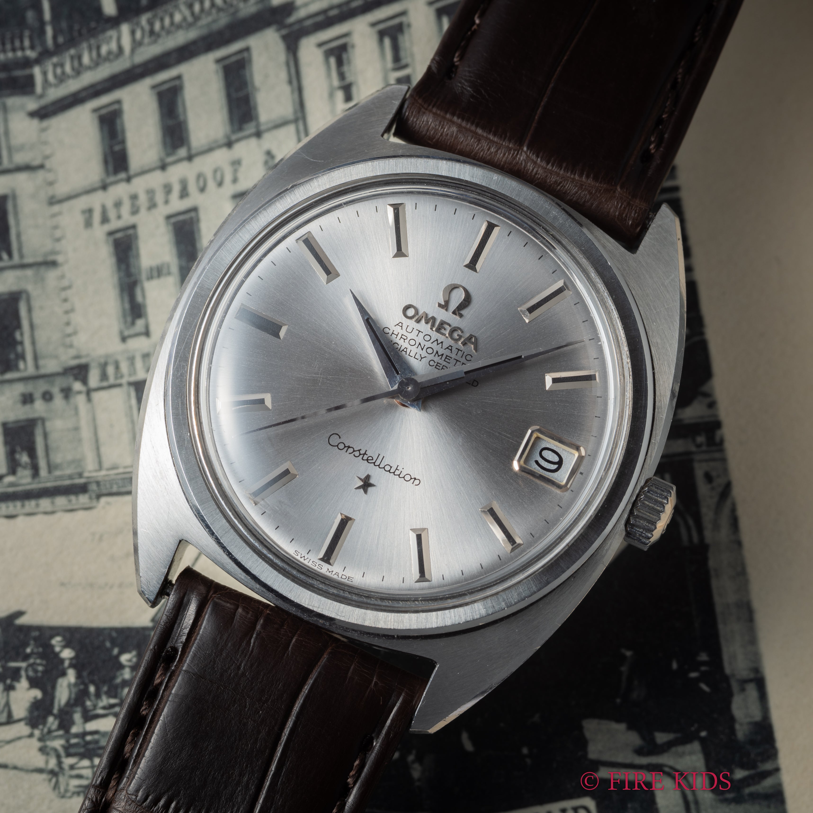 オメガ コンステレーション ジェンタ前期型 ドーフィンハンド1968年製 Ref.168.017 自動巻クロノメーター Cal.564