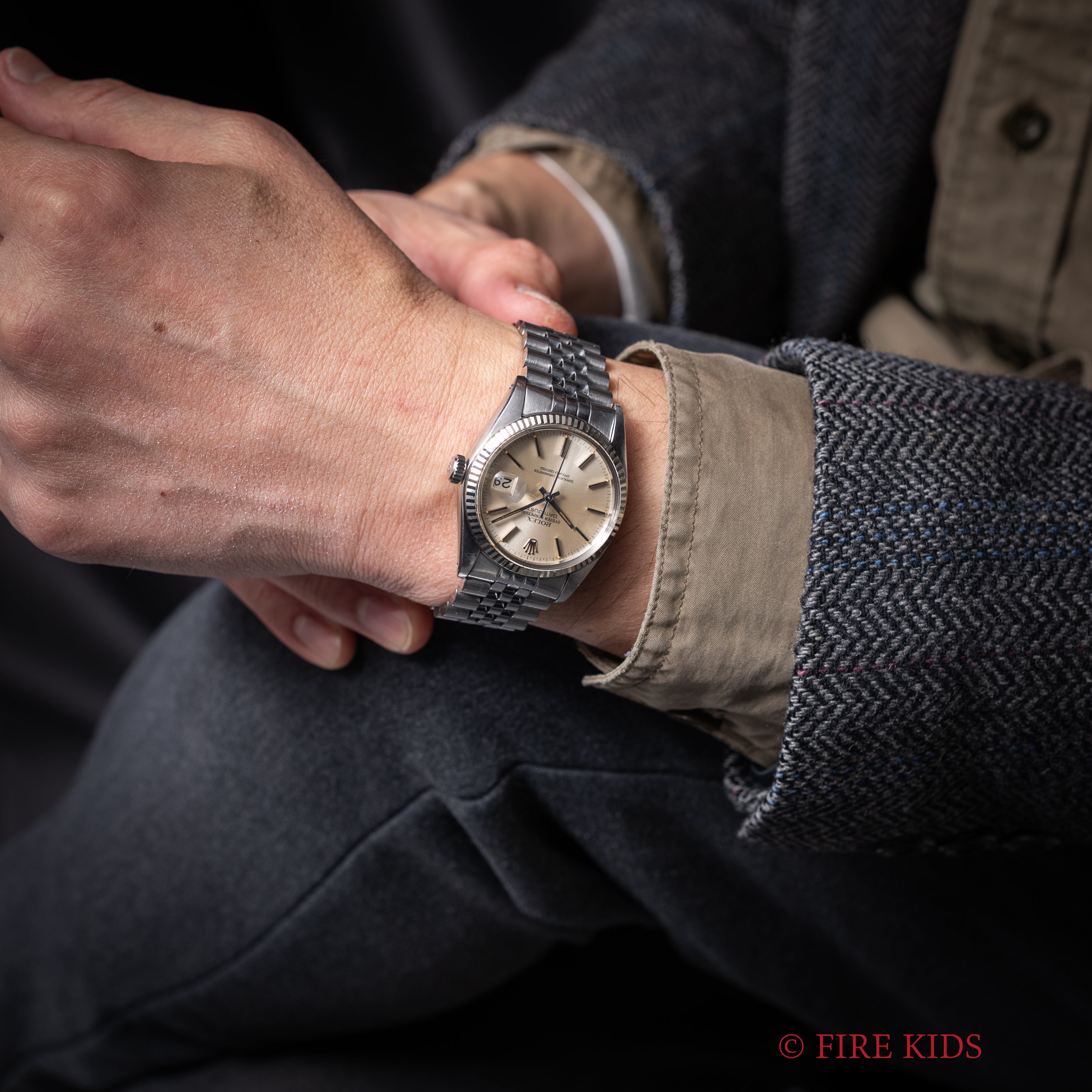 ロレックス デイトジャスト 自動巻き 1978年製 Ref.16014 シルバーダイヤル WGベゼル