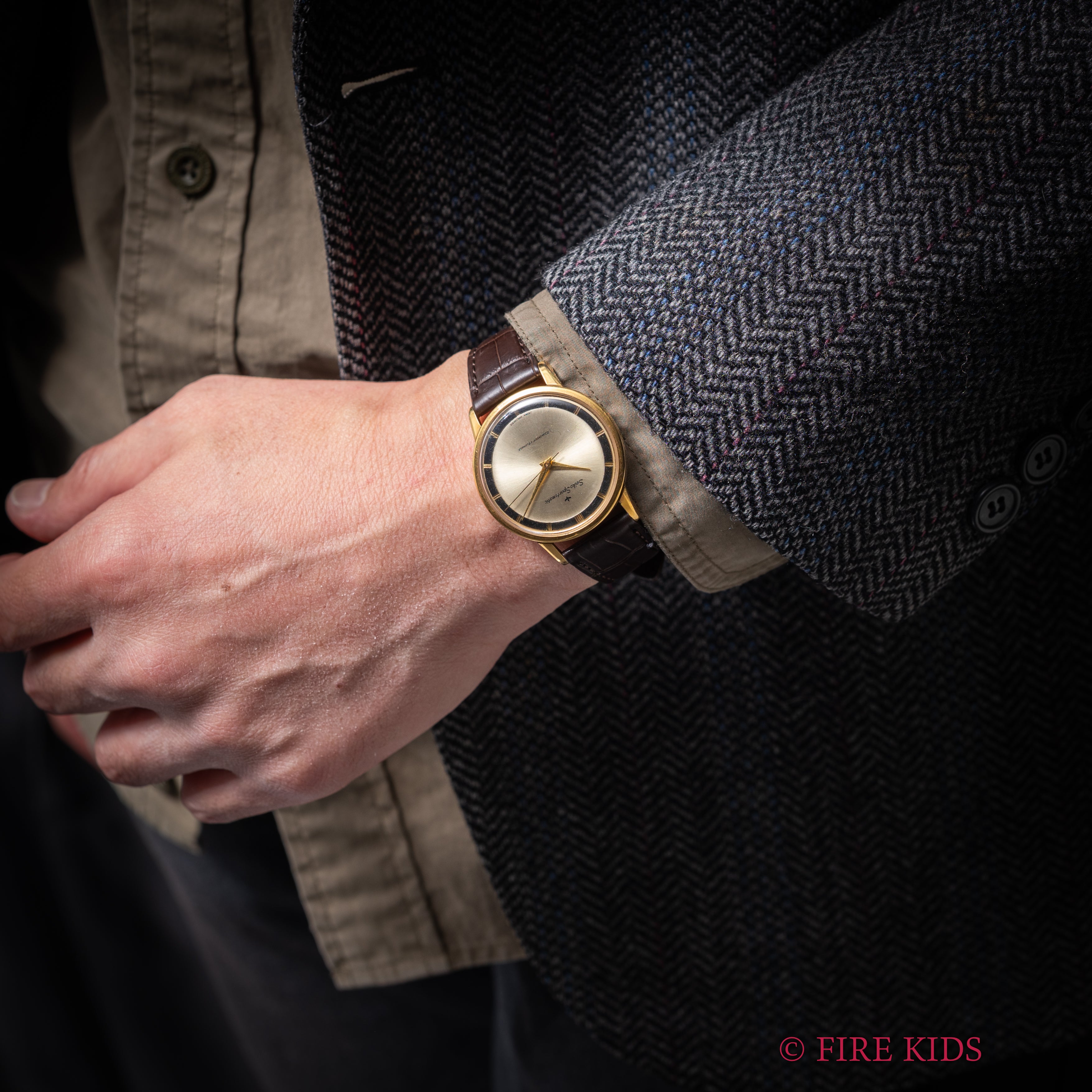 セイコー スポーツマチック 1961年製 自動巻き ツートン Ref.J14103D Cal.245 GPケース ツートーンダイヤル