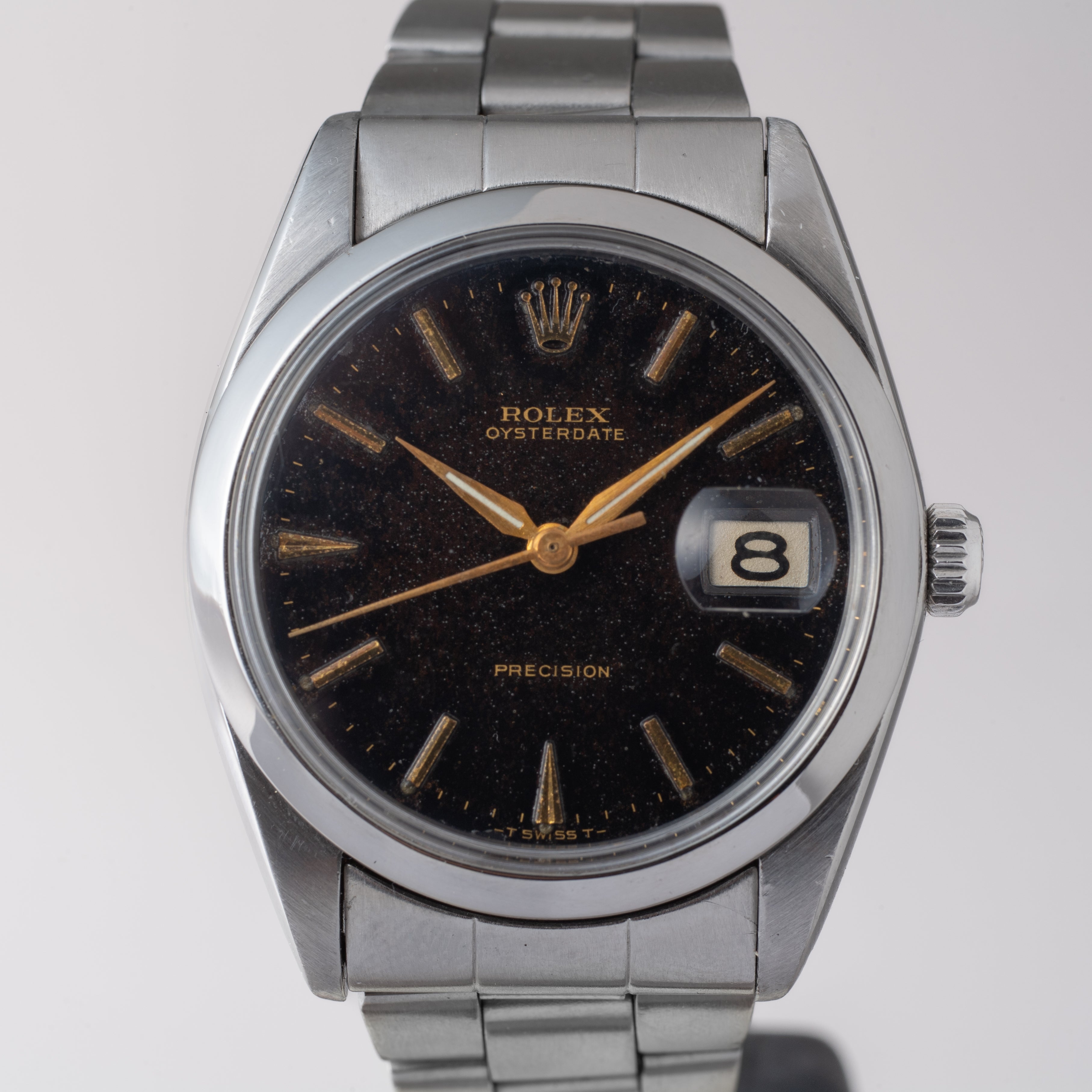国産限定品ロレックス 6694 1964年製 オイスターデイト プレシジョン SS メンズ 手巻き 腕時計 cal.1215 アンティーク ROLEX 1年保証OH済 男性用