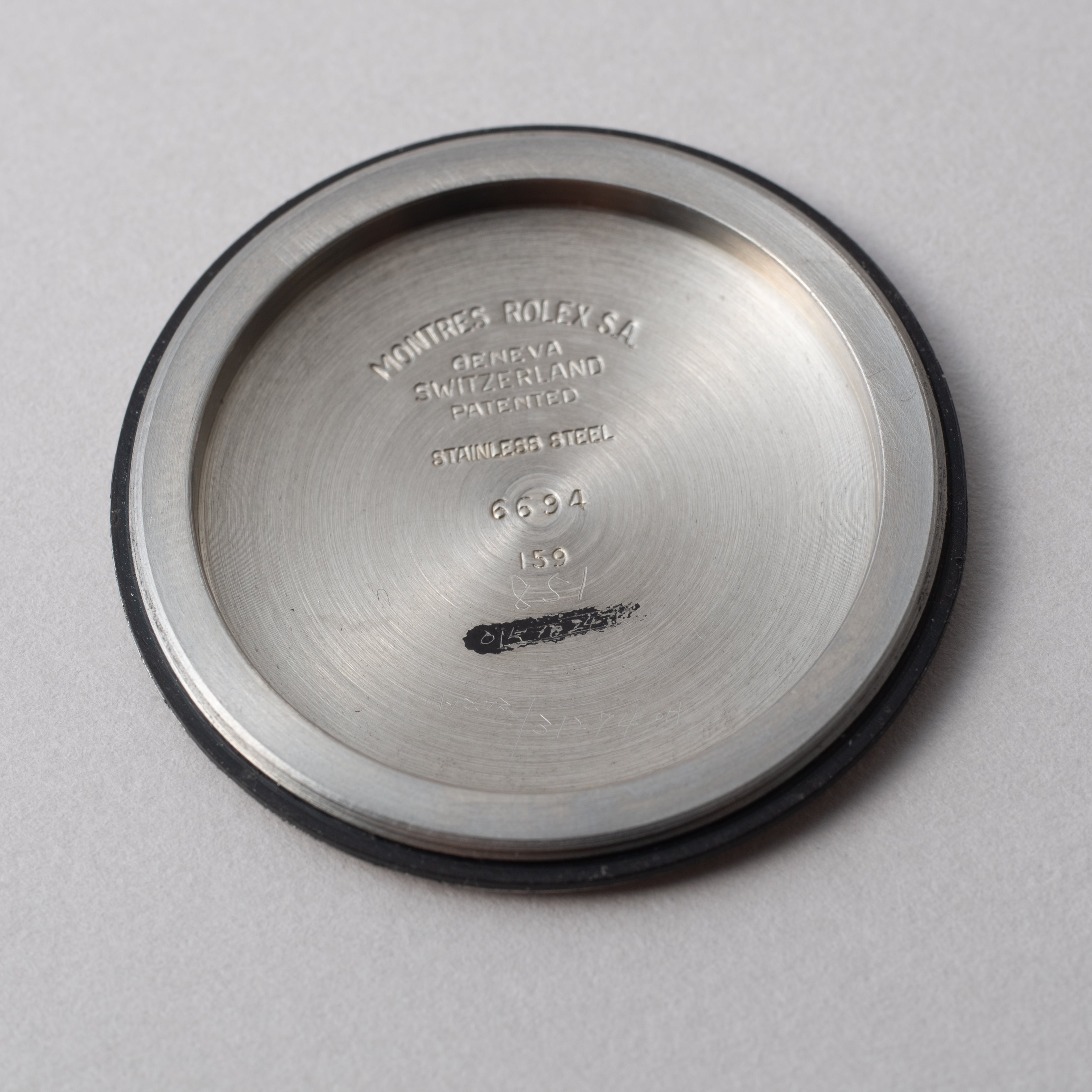 ロレックスオイスターデイト 1959年製 赤黒カレンダー Ref.6694