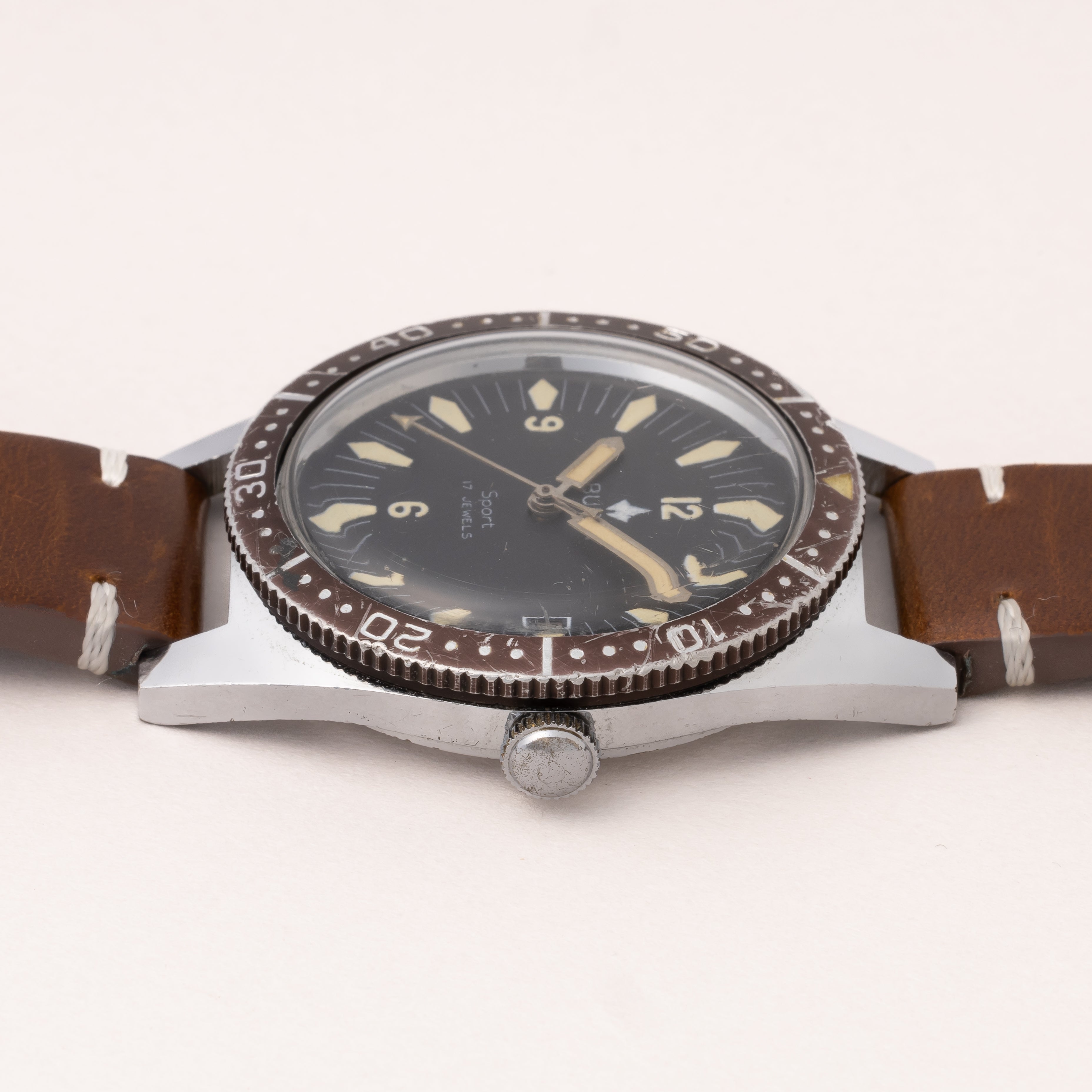 ビューレン スポルト ダイバーズタイプ セイコームーブ 1960年代製
