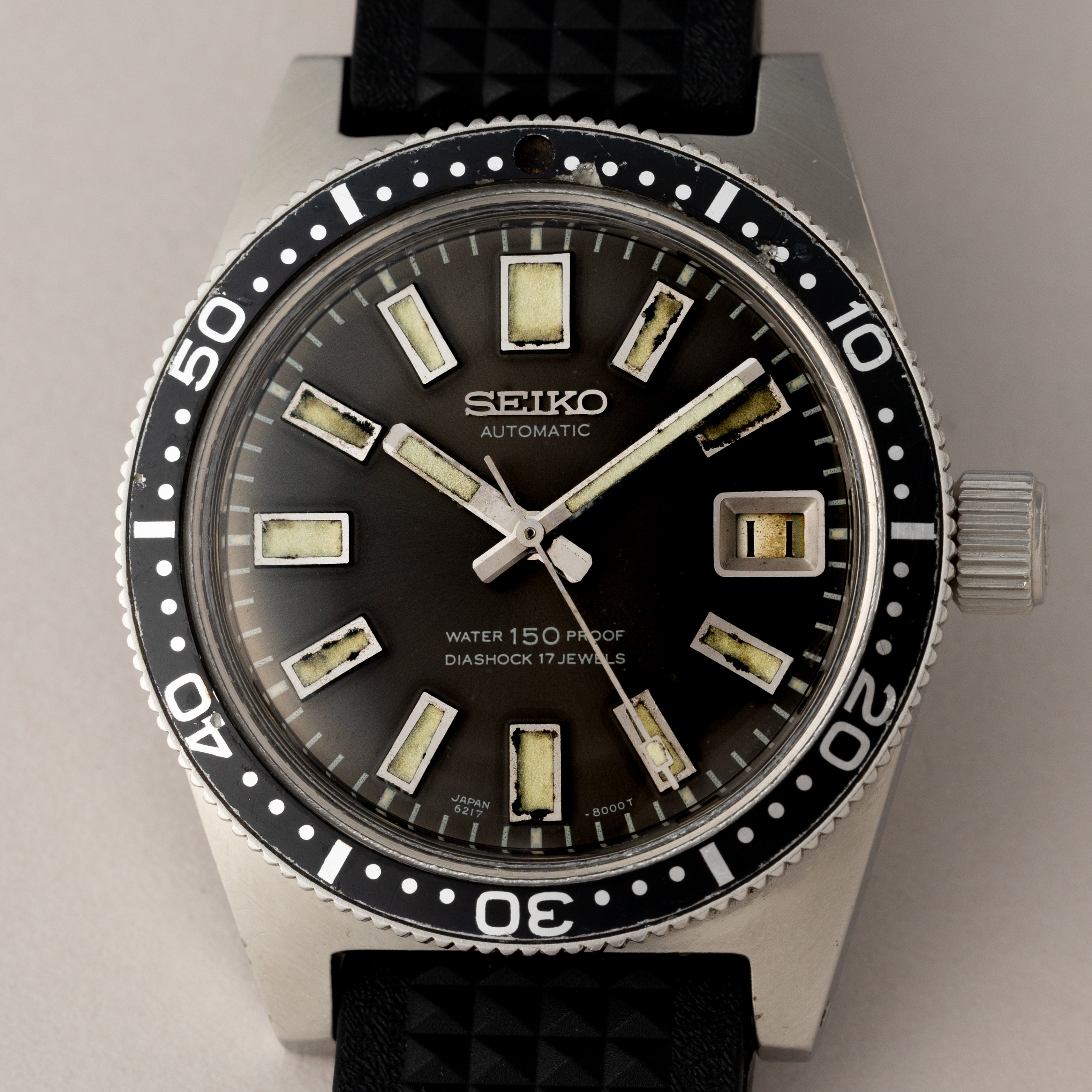 ☆極上希少品 SEIKO セイコーファーストダイバー Ref.6217-8001 1967年3月製造☆OH済 - ブランド腕時計