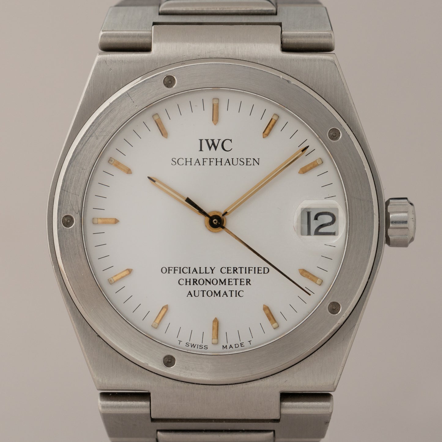 IWC インジュニア Ref.3521 ホワイトダイヤル 1993年製 Cal.887/2 クロノメーター