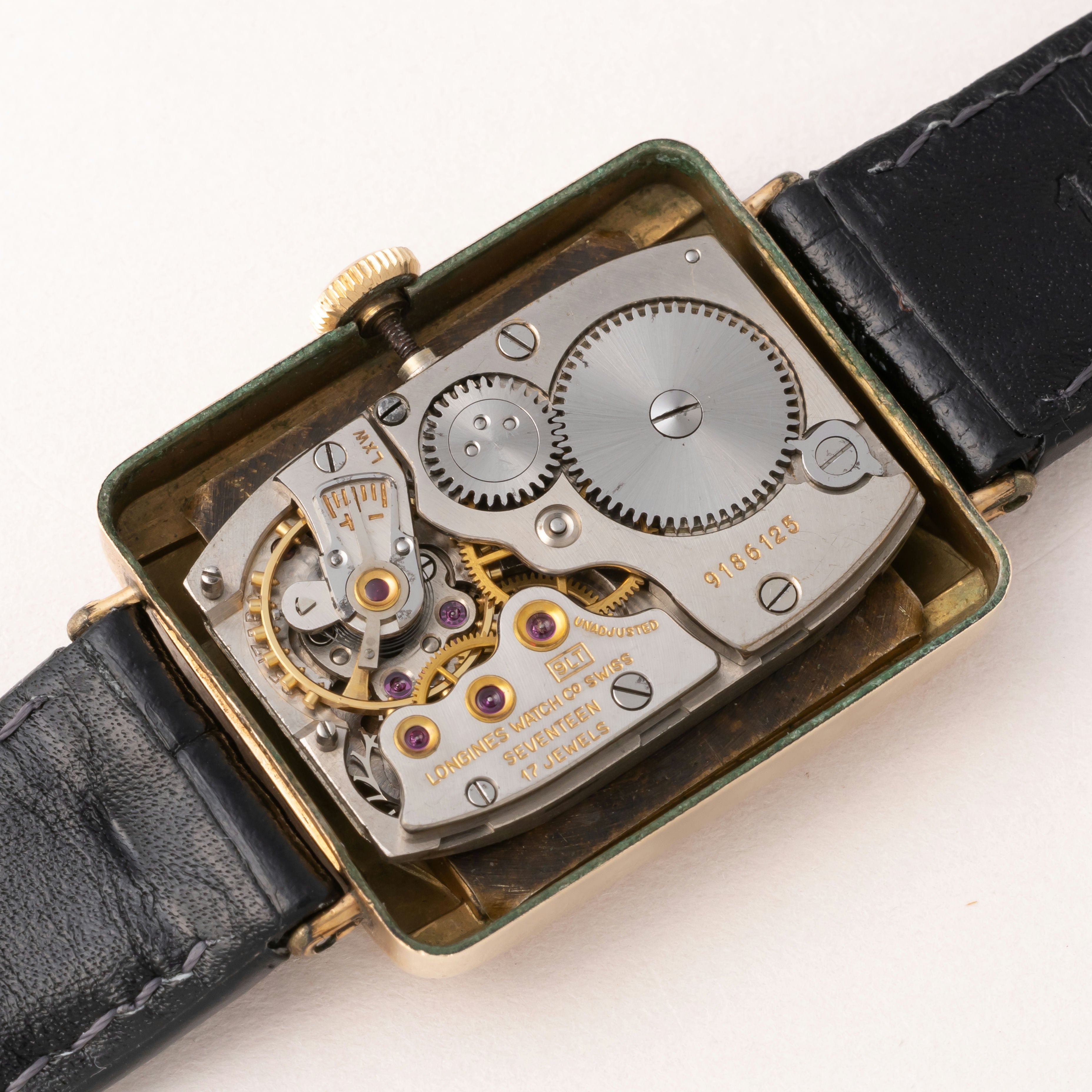 1940年代　アンティーク　手巻きロンジン時計　オートマティックカラーゴールド