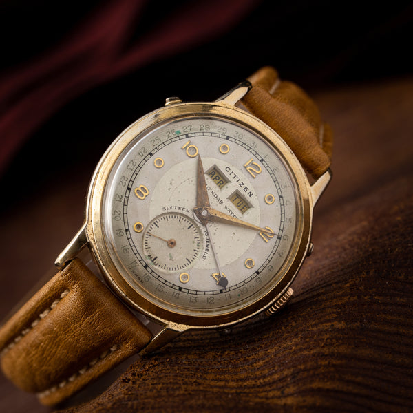 グリュエン スイス トリプルカレンダー Cal.415 手巻 21カ321