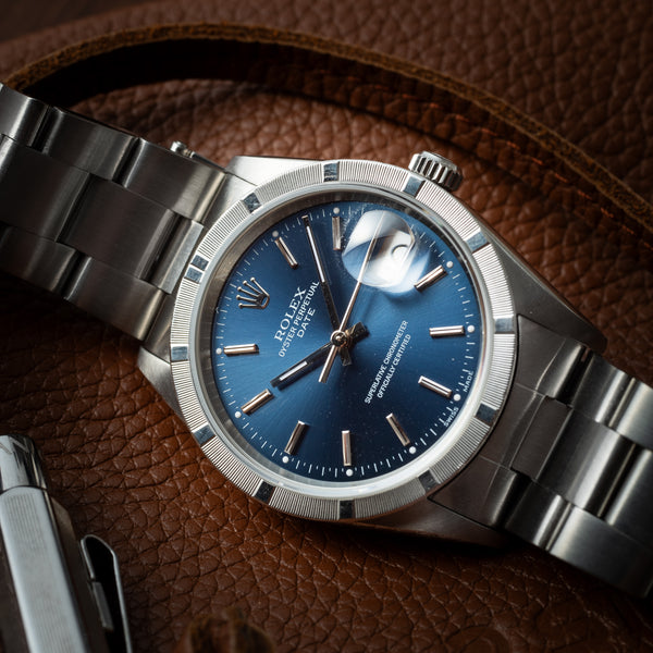 ROLEX オイスターパーペチュアルデイト( 2001年製)自動巻き 時計ブルー fk002375_600x600_crop_center.