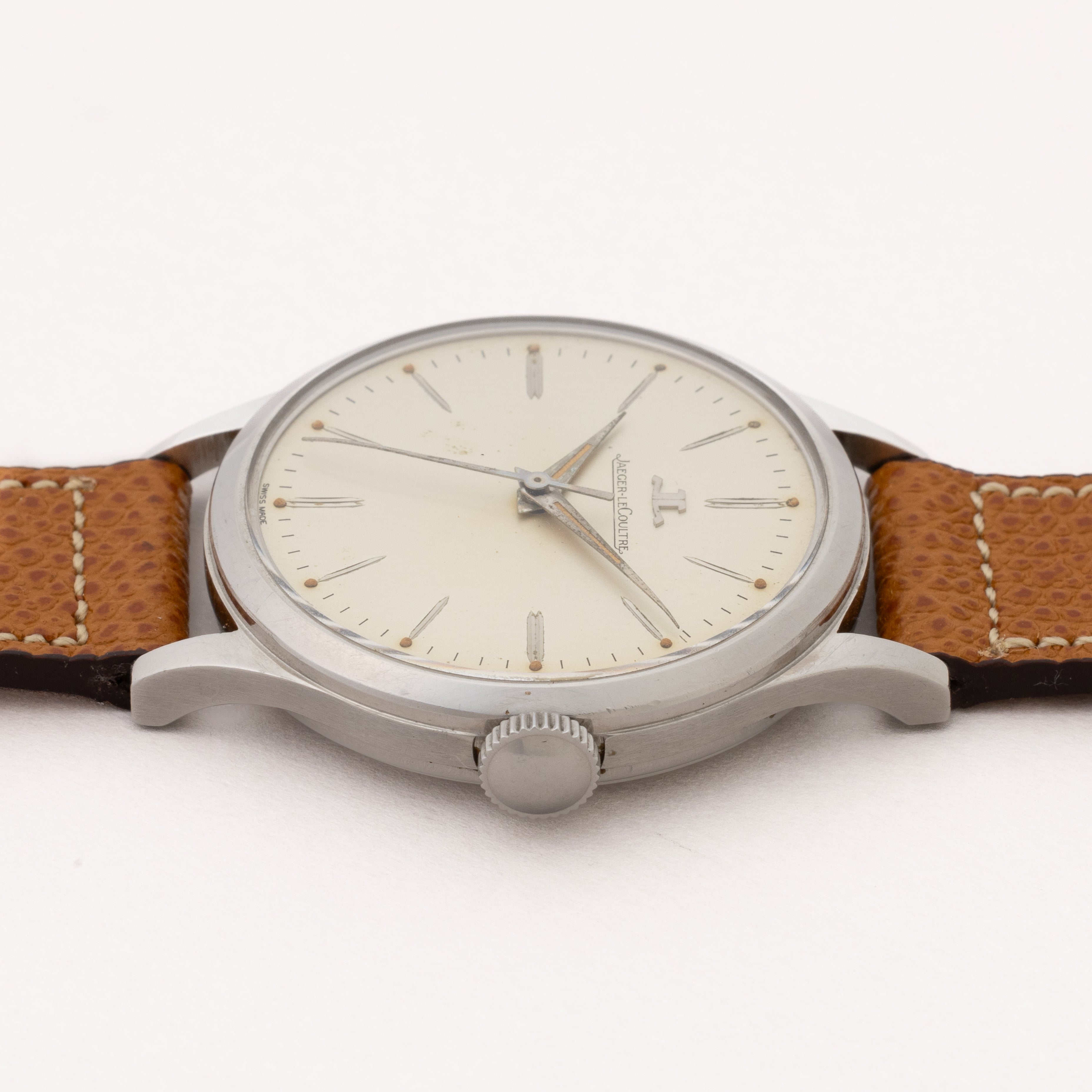 【希少・極美品】ジャガールクルト 手巻き ビンテージ A ジャガールクルト ラウンド ステンレスケース 手巻き 1960年代製