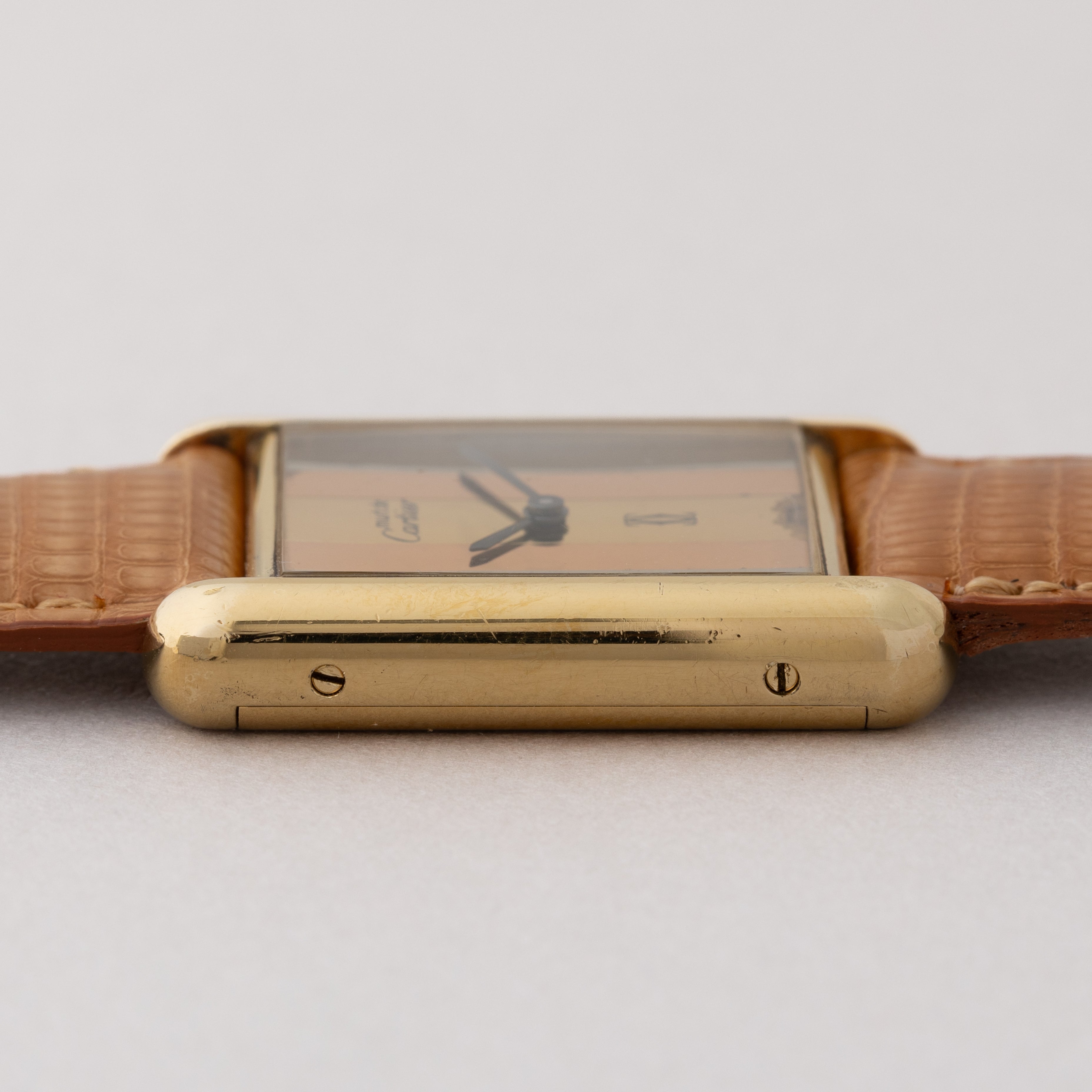 カルティエ マストタンク LMサイズトリニティダイヤル1980年代製