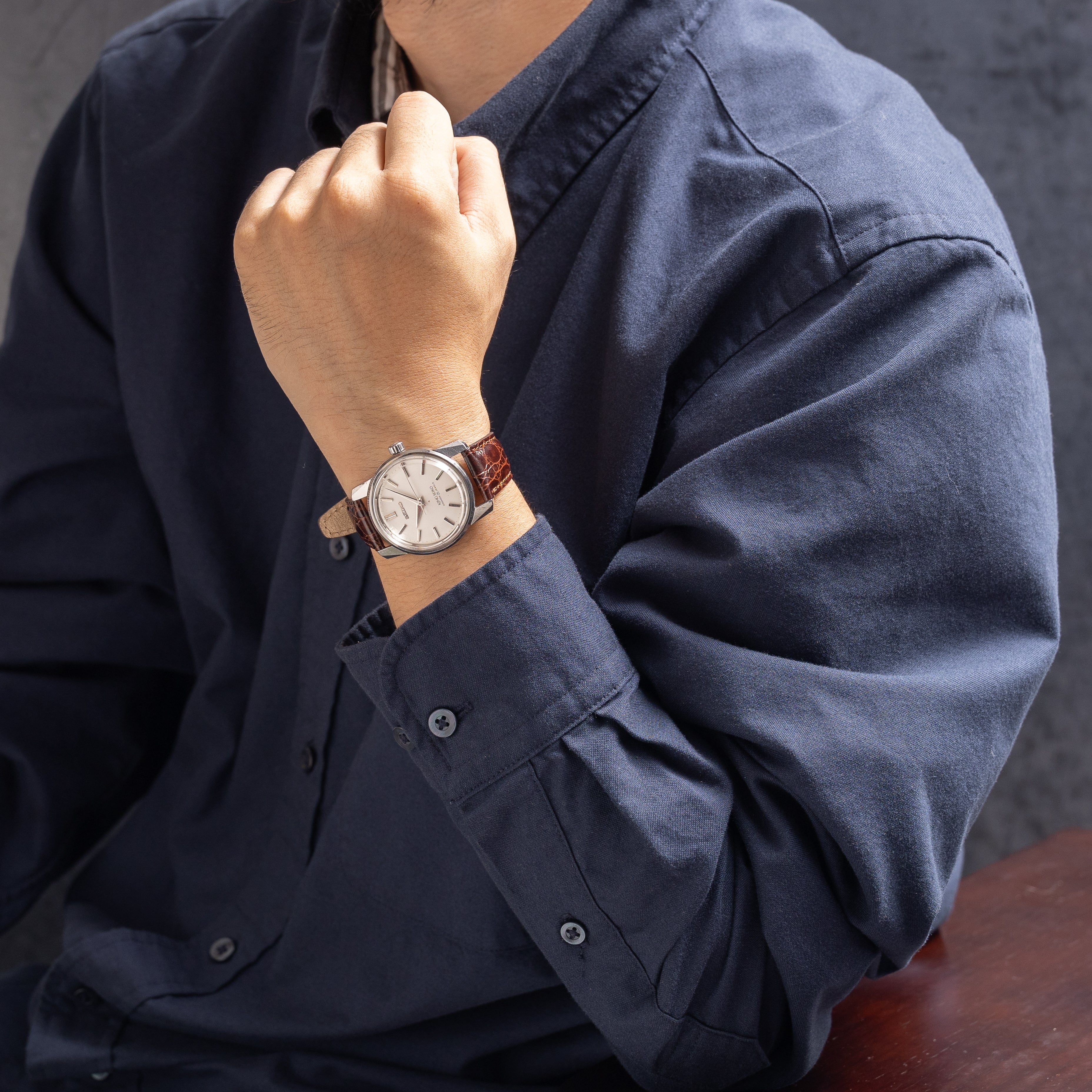 1966年製 キングセイコー 手巻き 25石 44-9990 盾メダリオン - 腕時計 