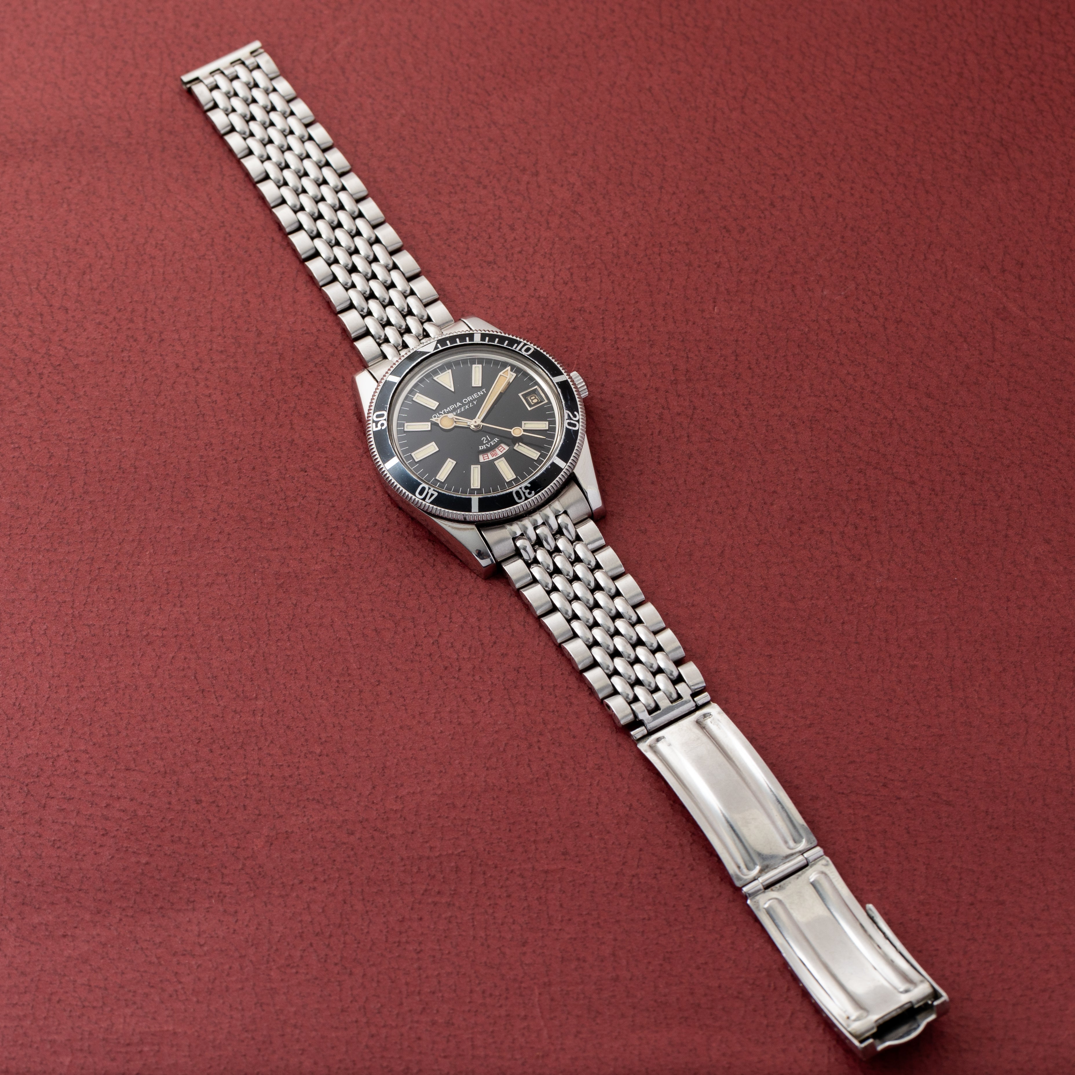 オリンピア オリエント ウィークリー21ダイバー 0-19639A - 腕時計