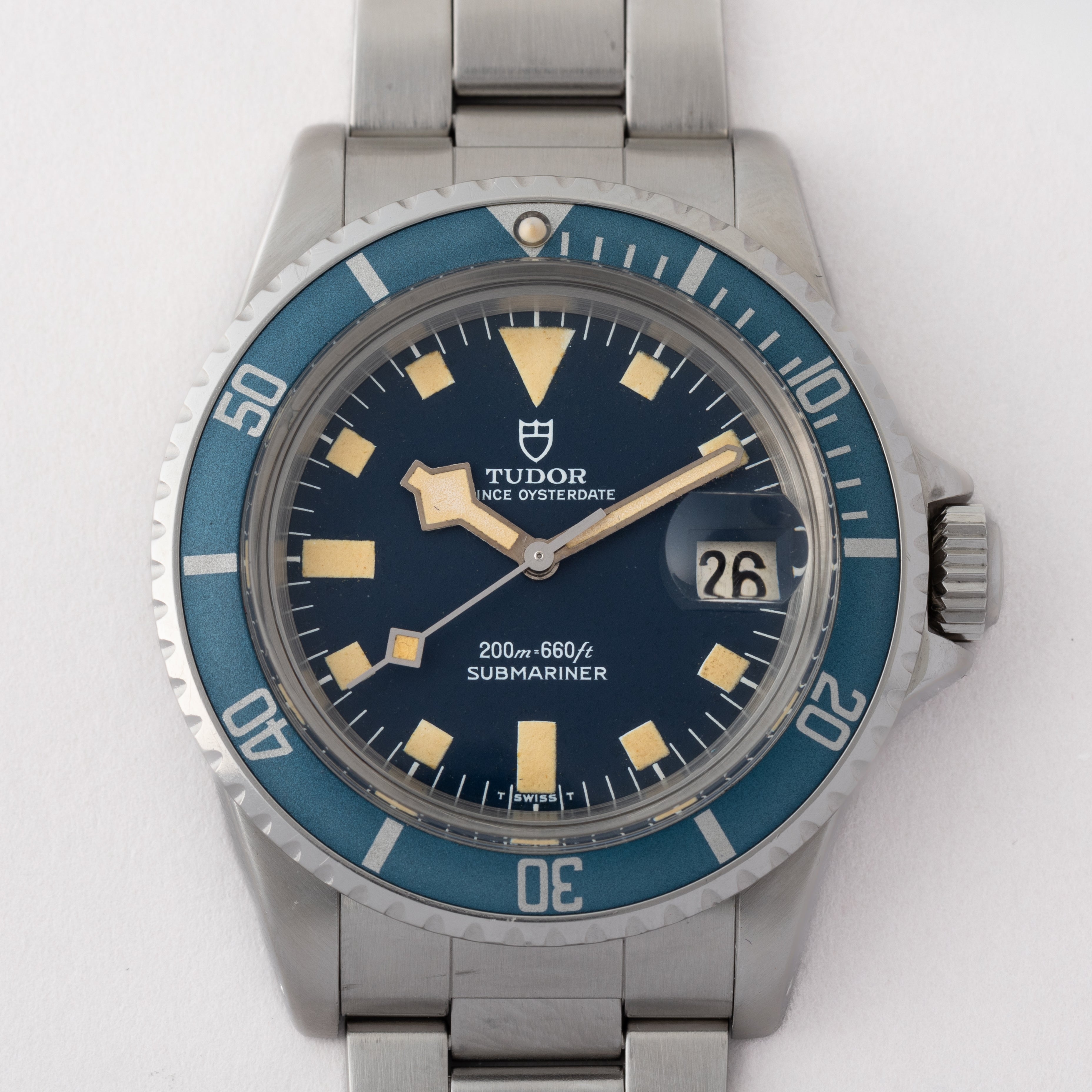 チューダー サブマリーナー 1977年製 スノーフレーク ブルー イカサブ