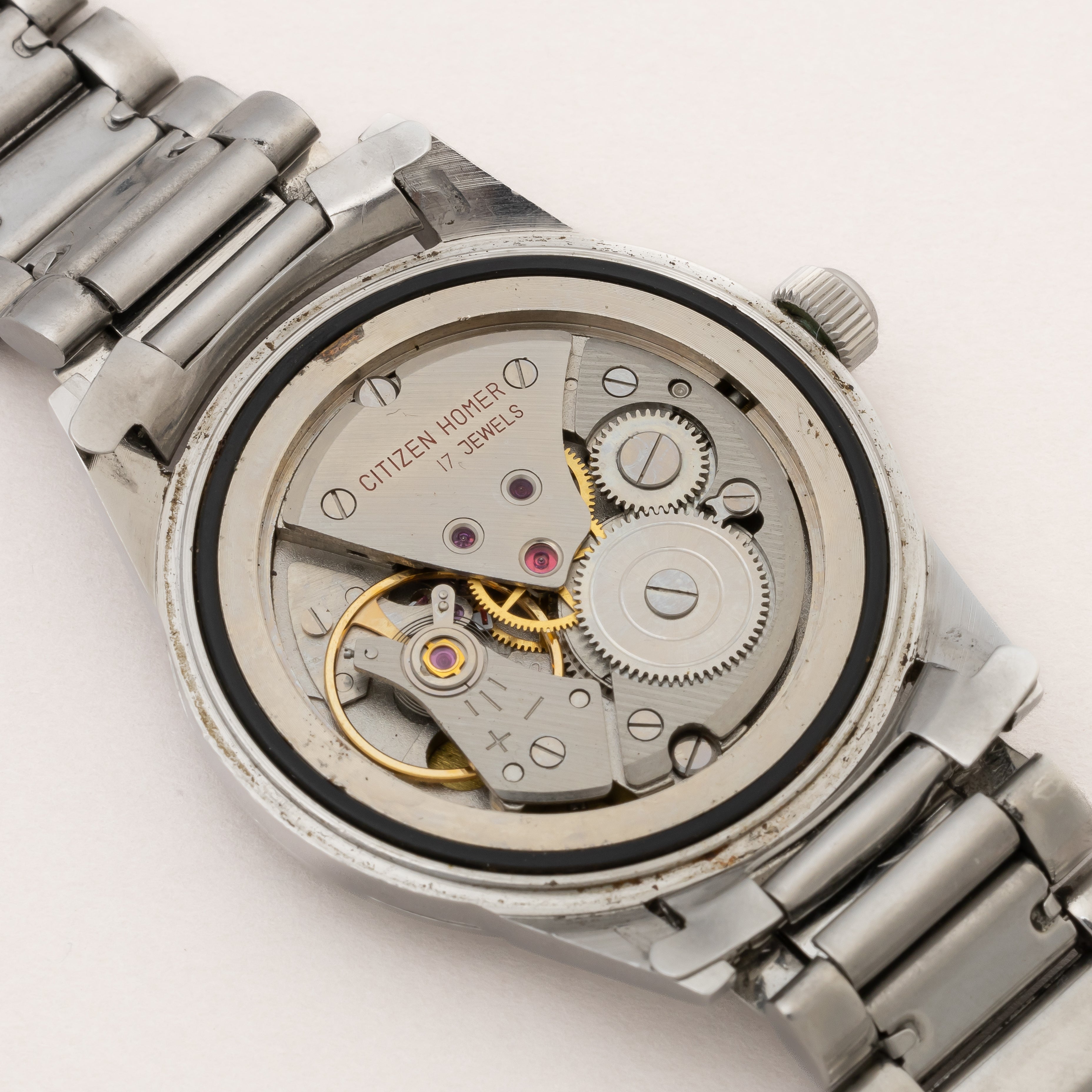 シチズン ホーマー パラウォーター オリジナルブラックダイヤル 1964年製 純正ステンレスブレス